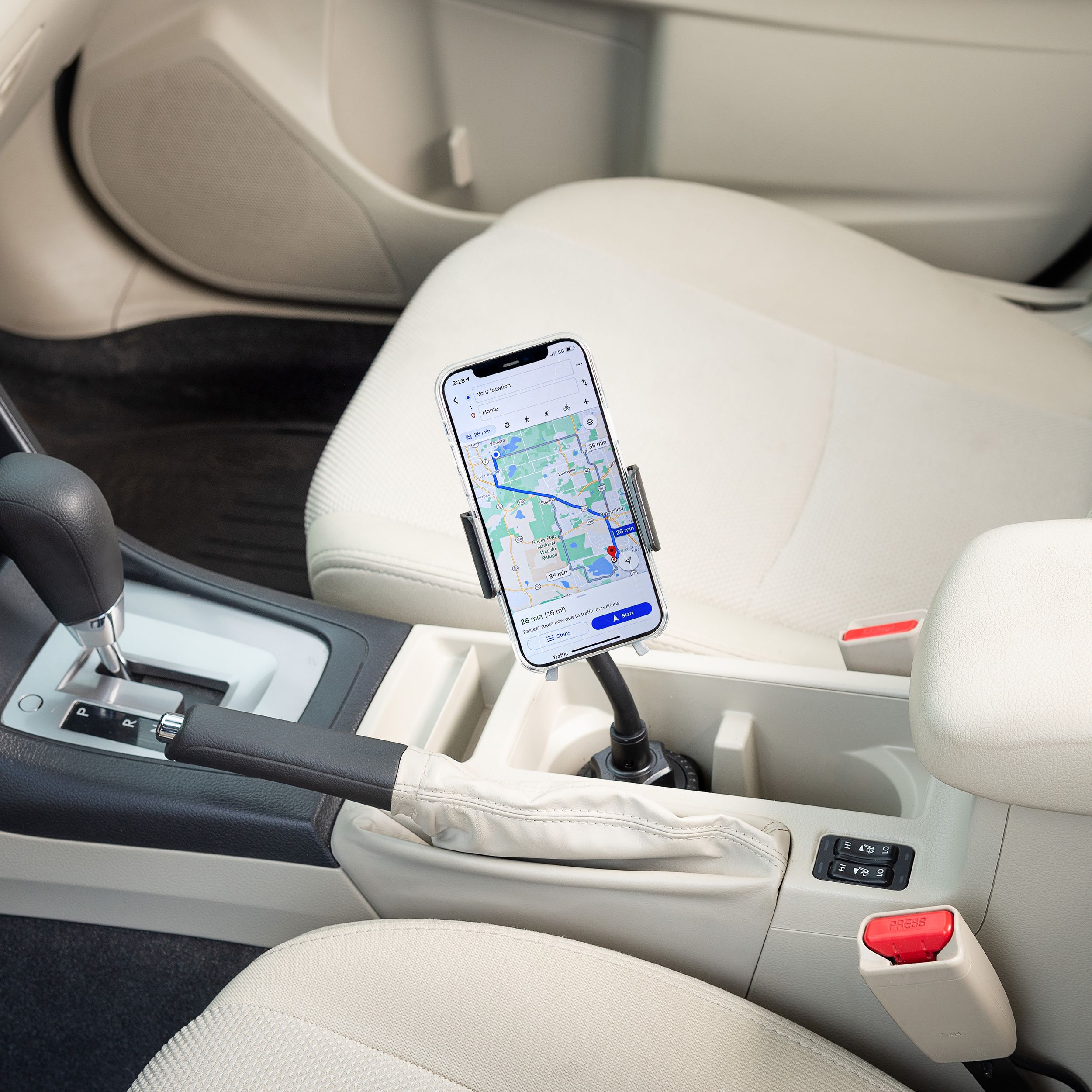 Support de fixation universel Squeeze pour porte-gobelet, Nite Ize Front_Elevated