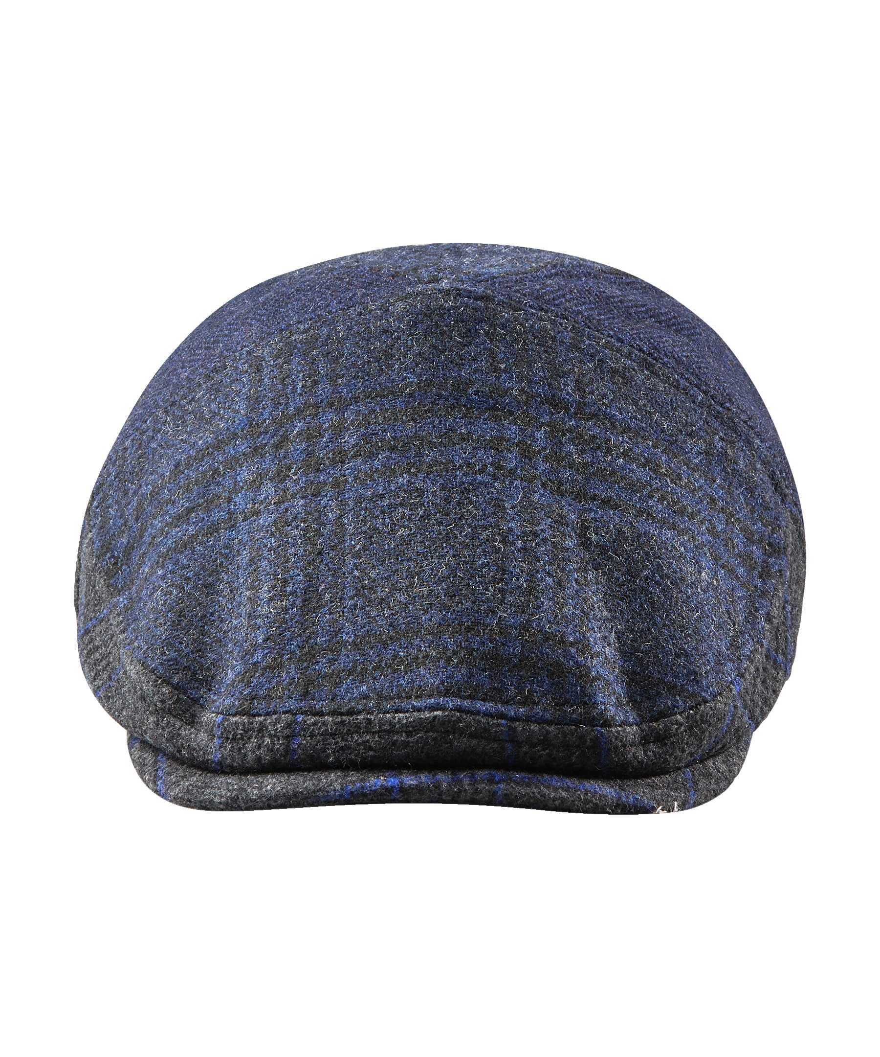 Casquette plate en mélange de laine avec oreillettes pour hommes, WindRiver