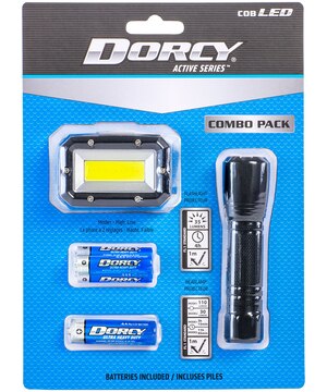 Duo lampe frontale/lampe de poche de Dorcy