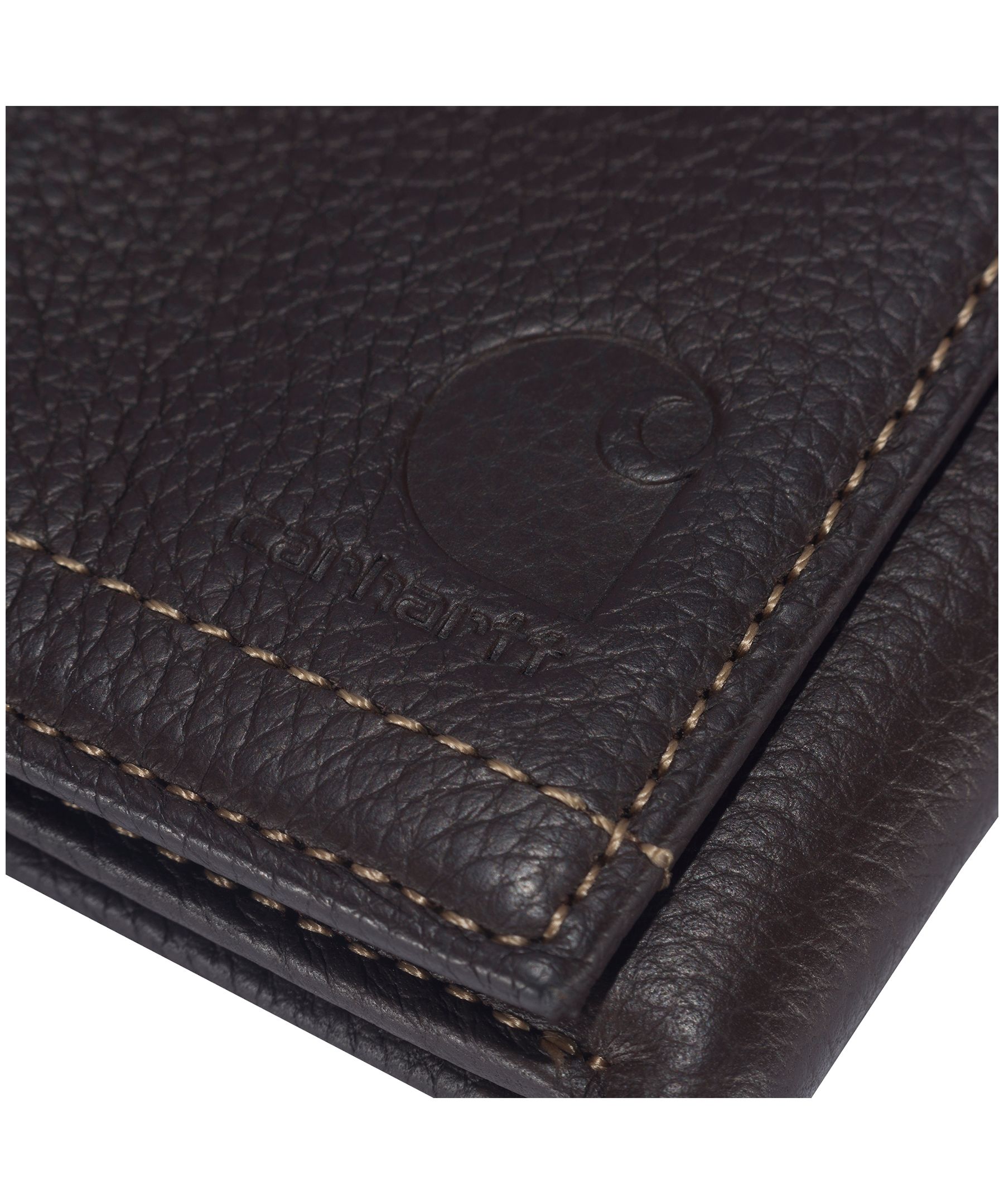 Carhartt Pebble Leather Trifold Wallet CloseUp
