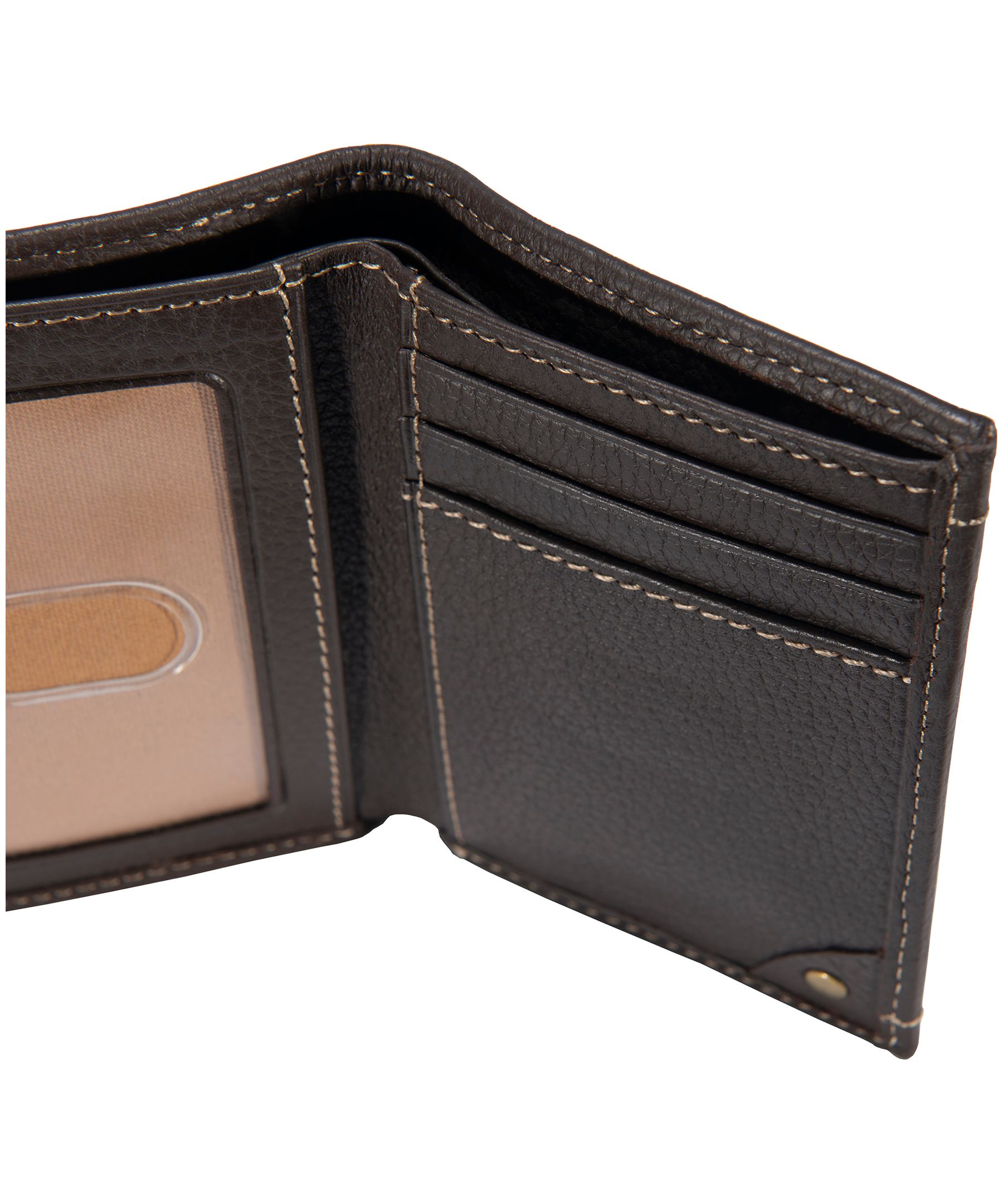 Carhartt Pebble Leather Trifold Wallet CloseUp