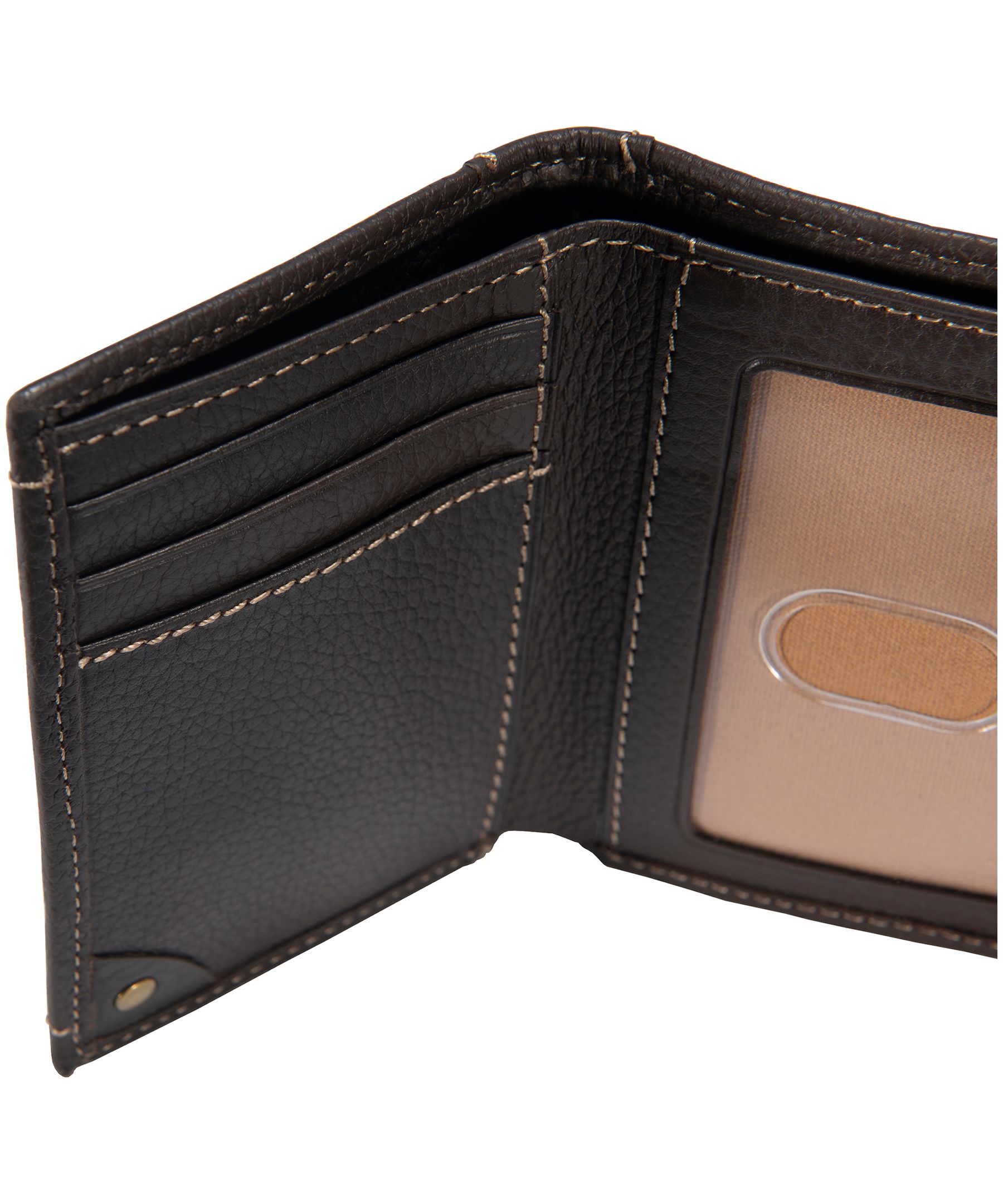 Carhartt Pebble Leather Trifold Wallet CloseUp