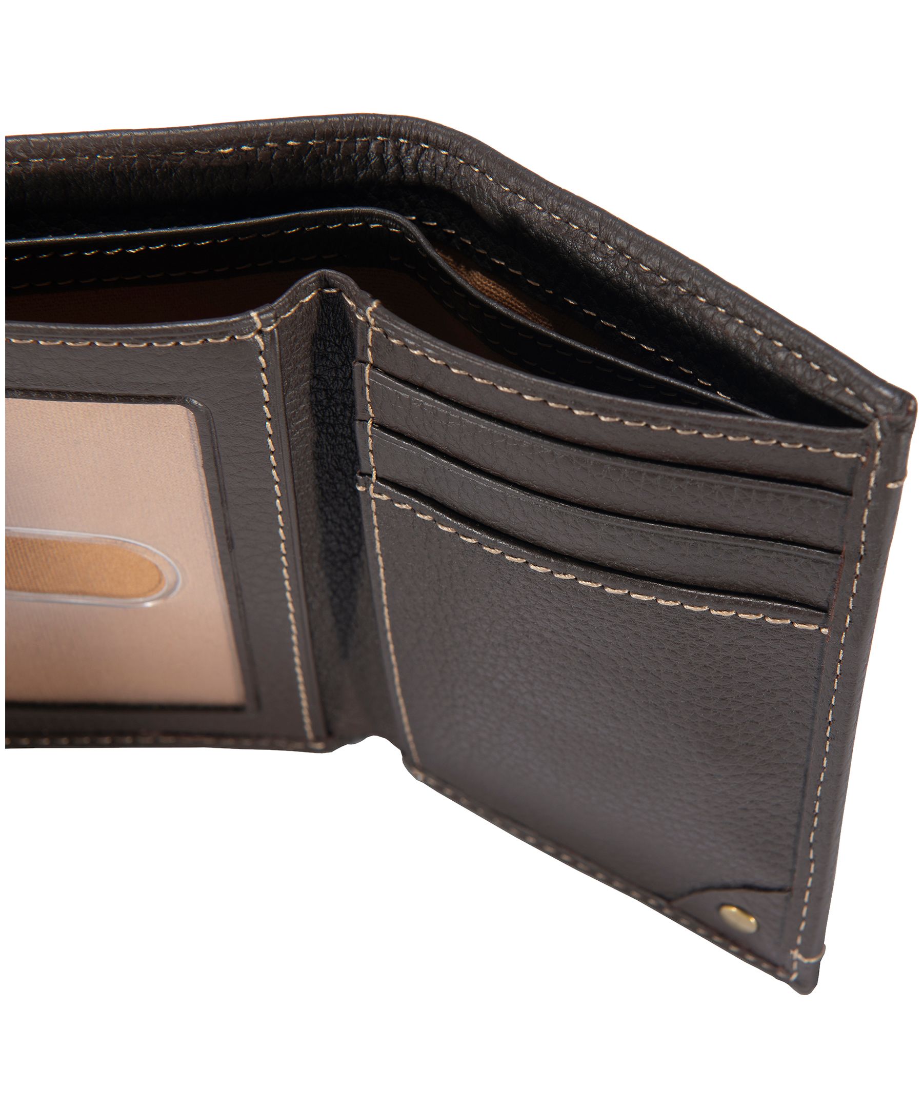 Carhartt Pebble Leather Trifold Wallet CloseUp