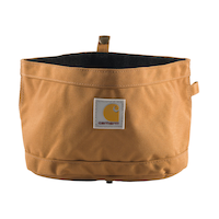 Gamelle de voyage pour chien en coutil de nylon imperméable, Carhartt Front_Elevated