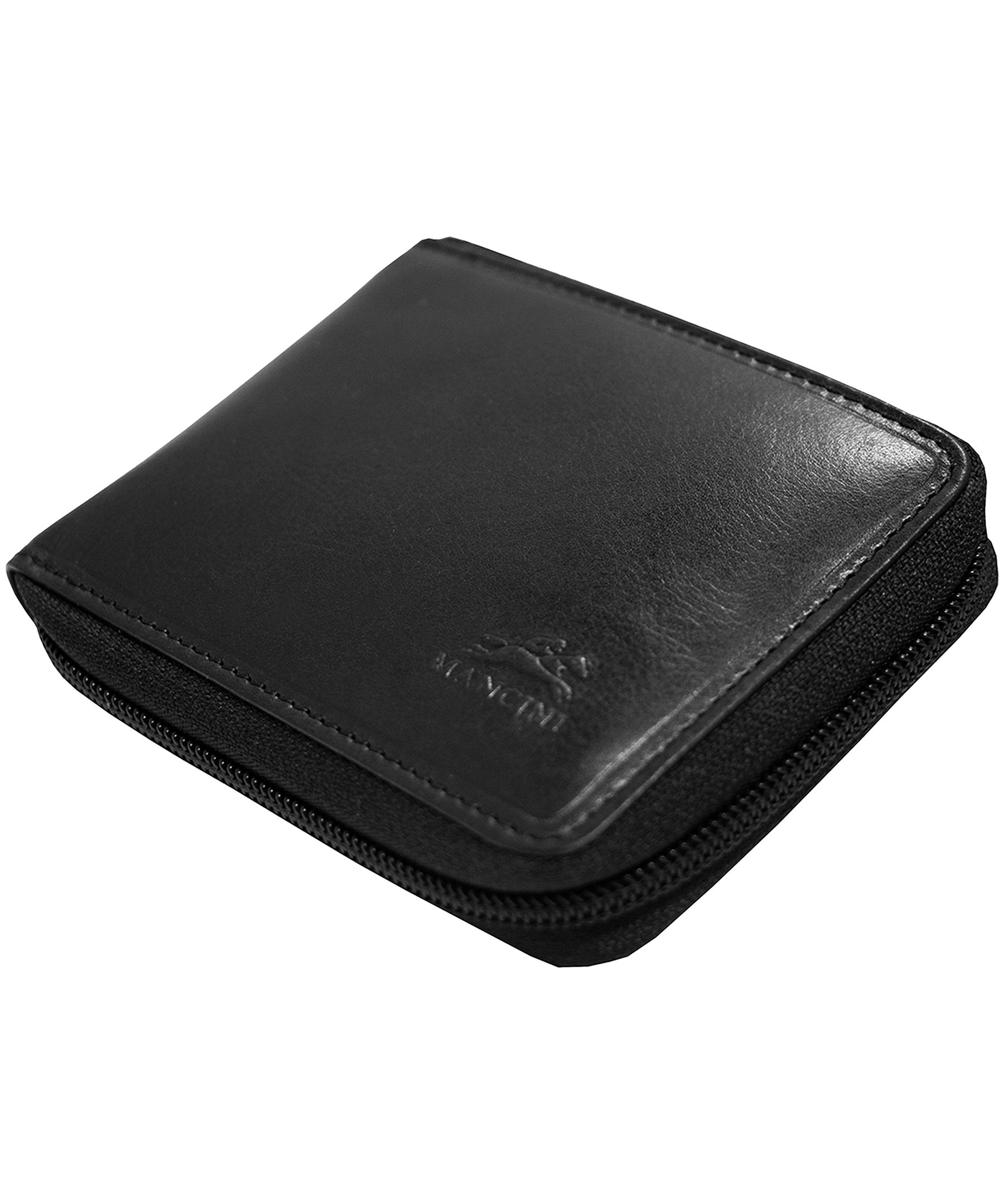 Portefeuille à fermeture à glissière avec volet amovible, Boulder, Mancini