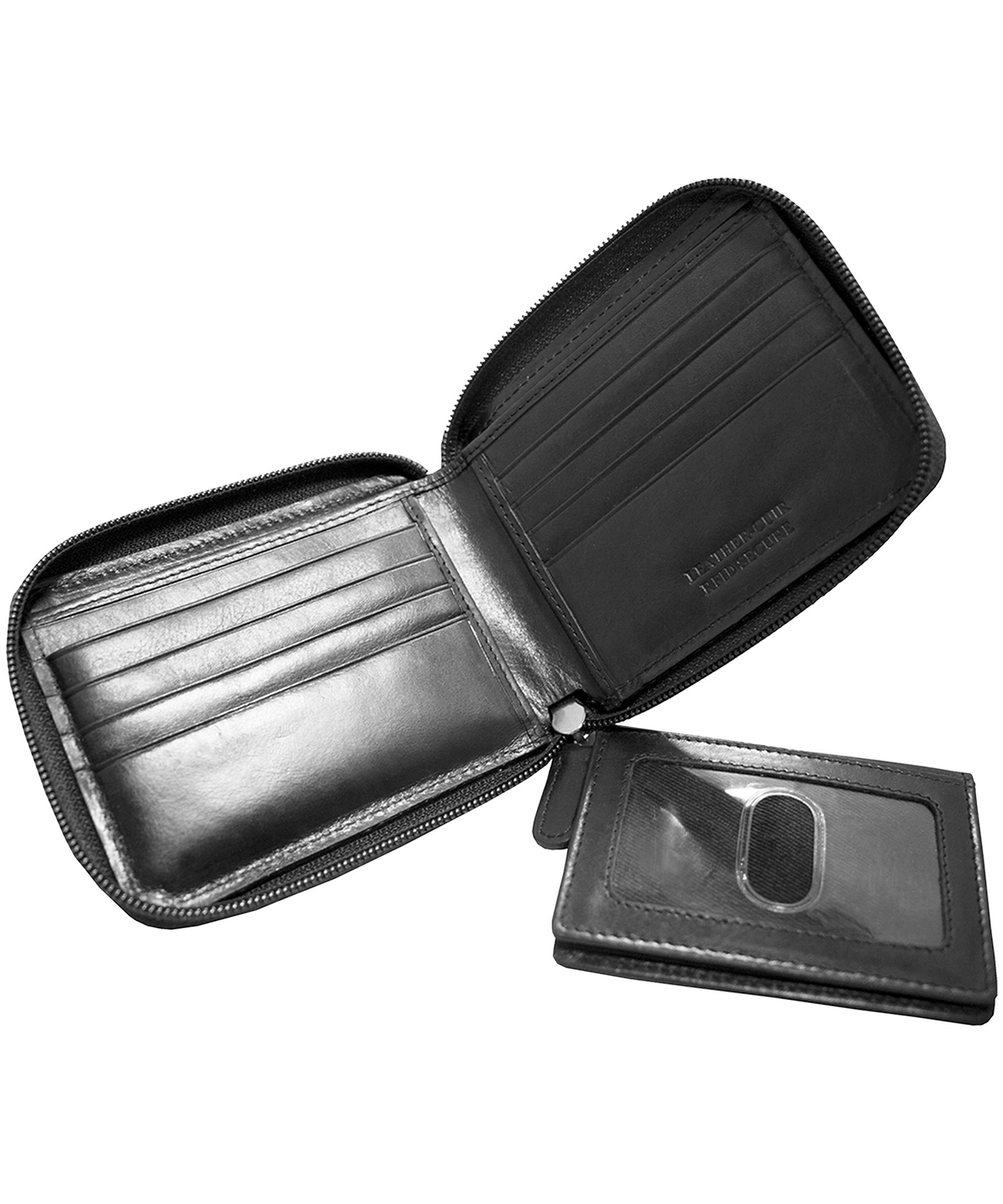 Portefeuille à fermeture à glissière avec volet amovible, Boulder, Mancini