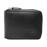 Mancini Boulder Zippered Wallet with Removable Passcase Front_Flat