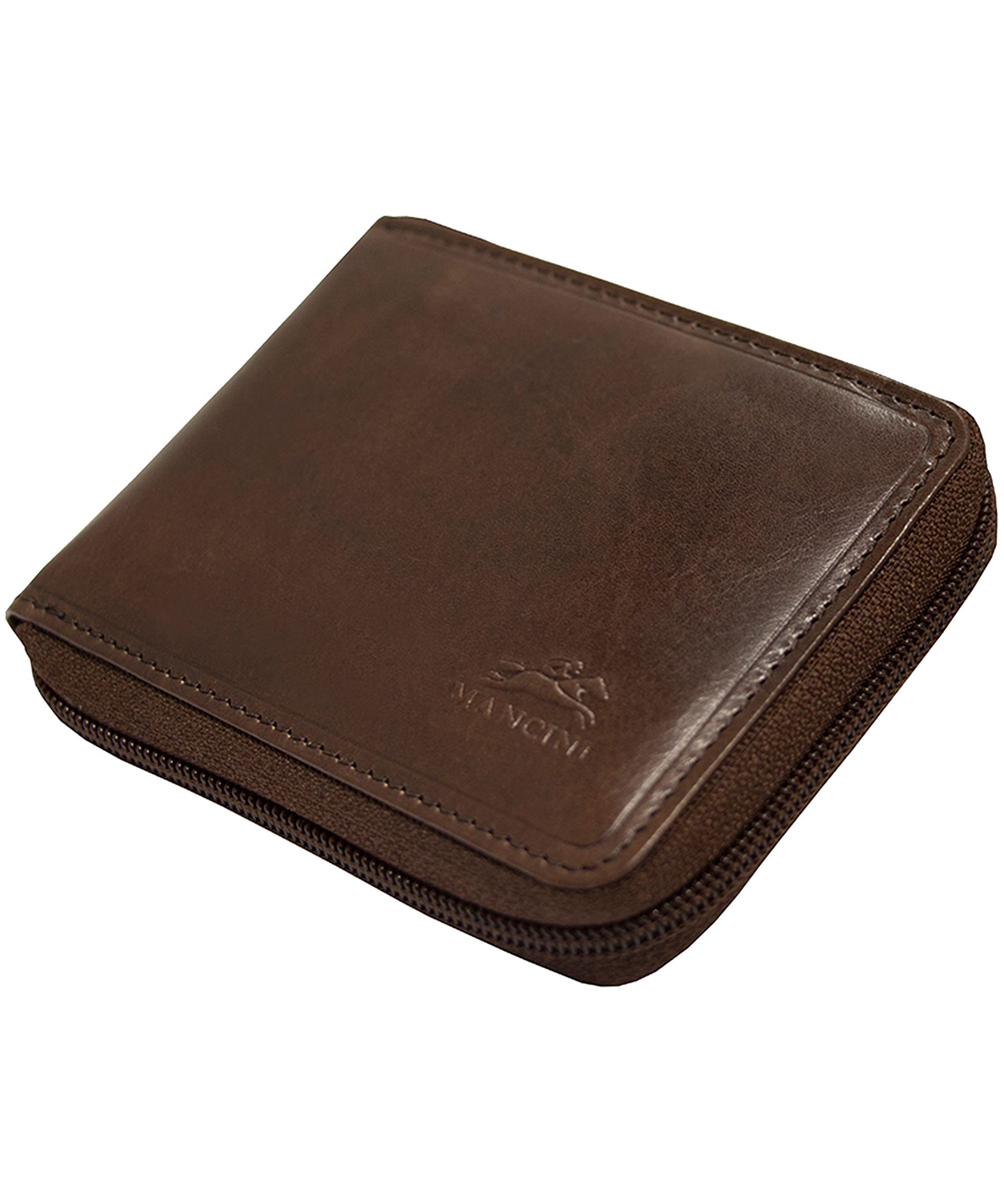 Mancini Boulder Zippered Wallet with Removable Passcase