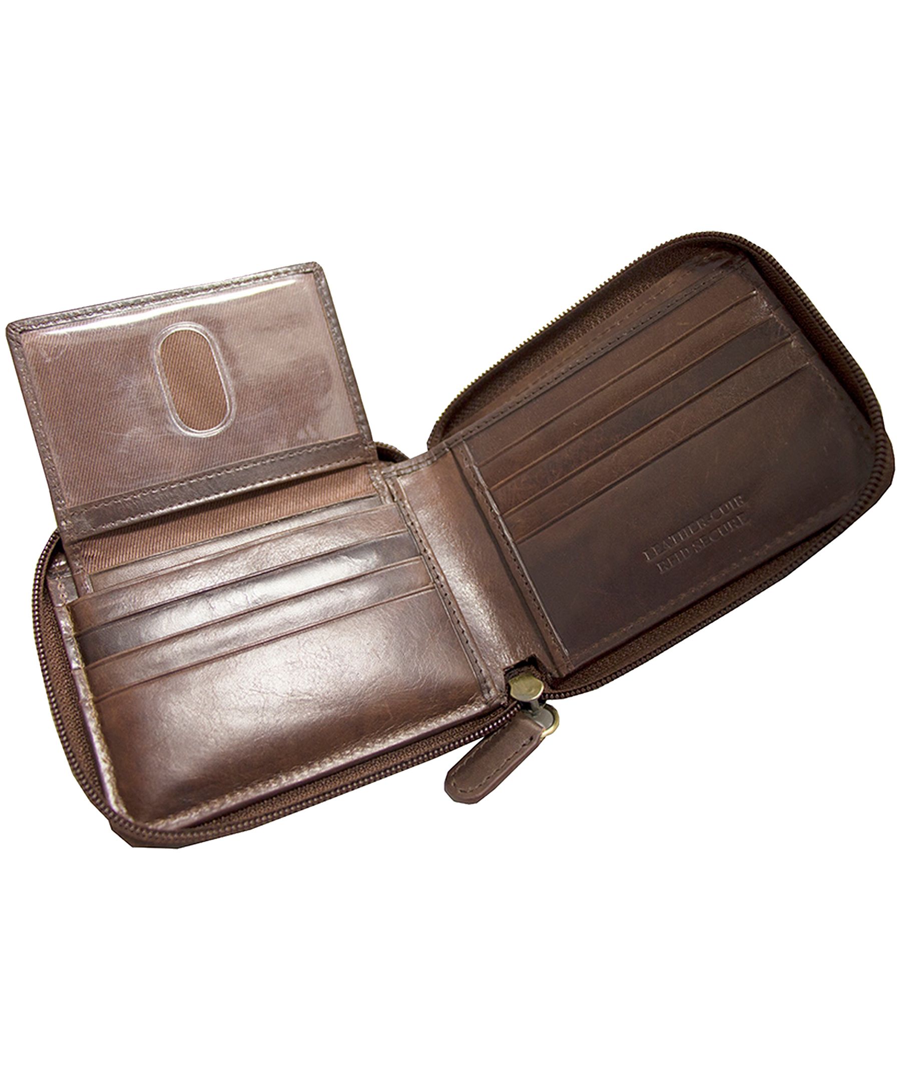 Mancini Boulder Zippered Wallet with Removable Passcase