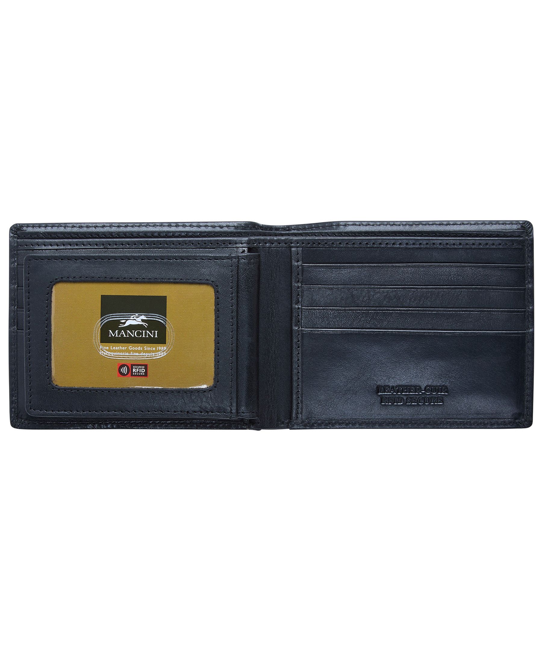 Mancini Boulder Billfold with Remoavable Passcase
