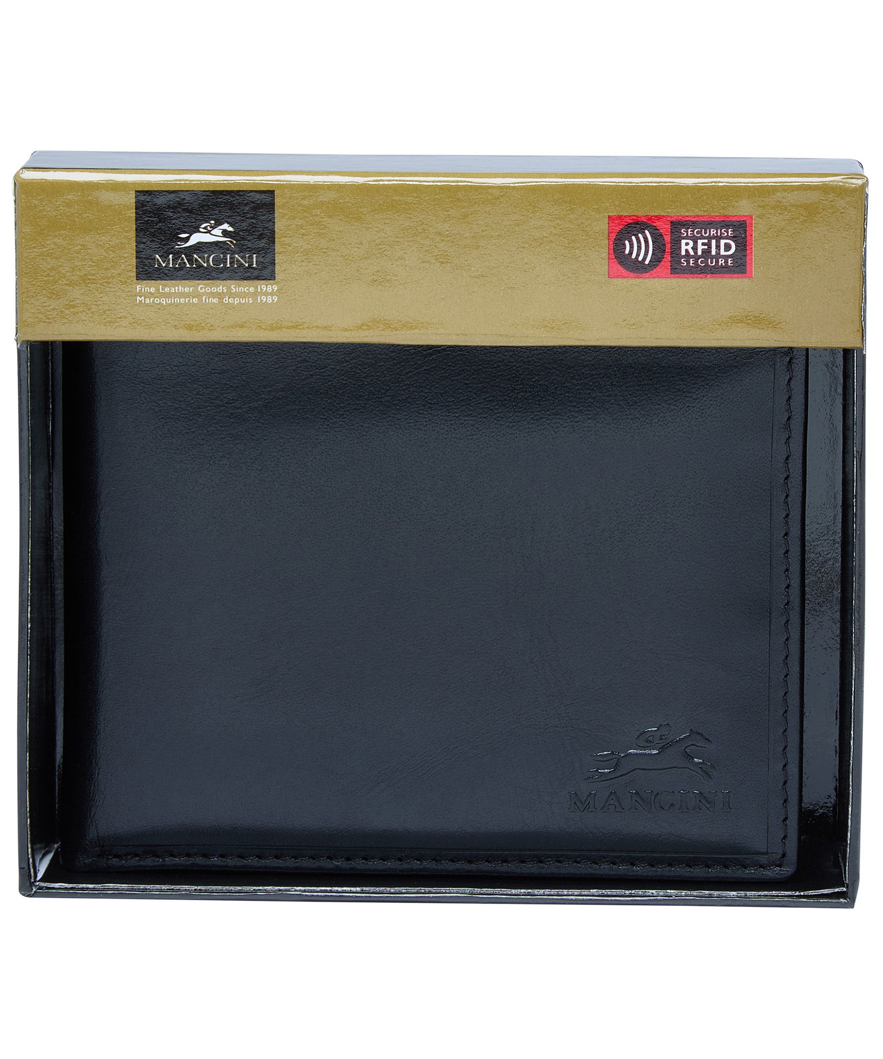 Mancini Boulder Billfold with Remoavable Passcase