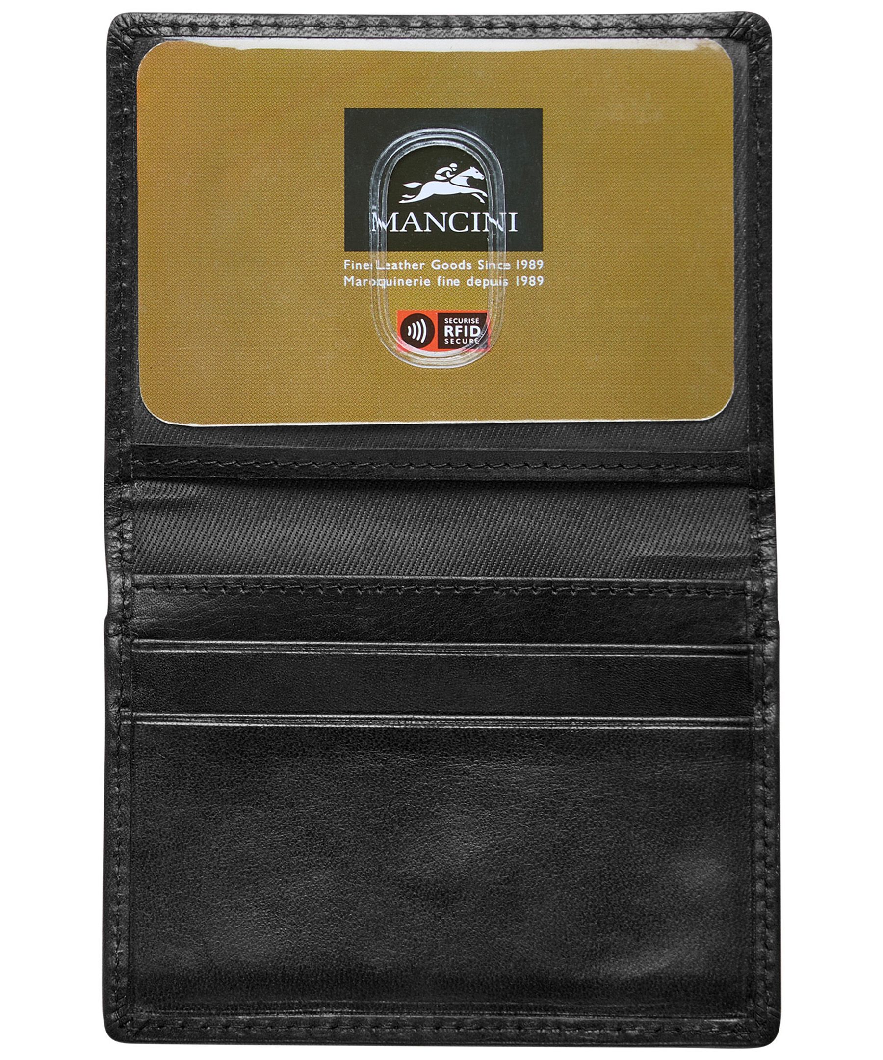 Mancini Boulder Billfold with Removable Passcase