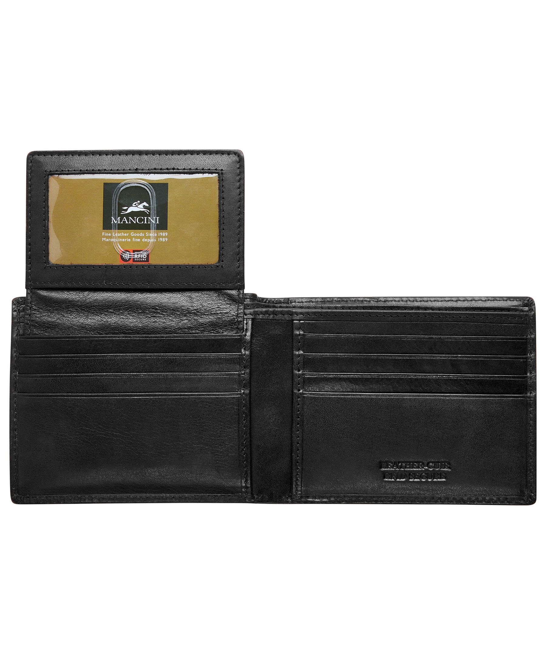 Mancini Boulder Billfold with Removable Passcase