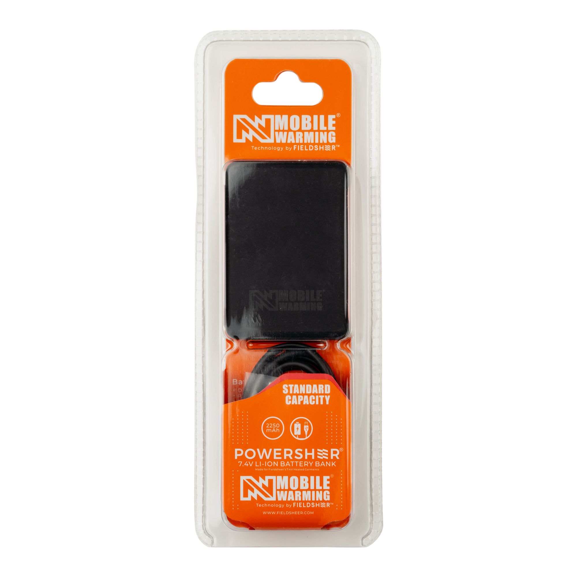 Mobile Warming 7.4V Powersheer Mini Battery Front_Flat