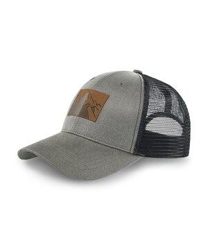 Casquette de baseball avec arrière en filet et écusson à motif de montagne, WindRiver