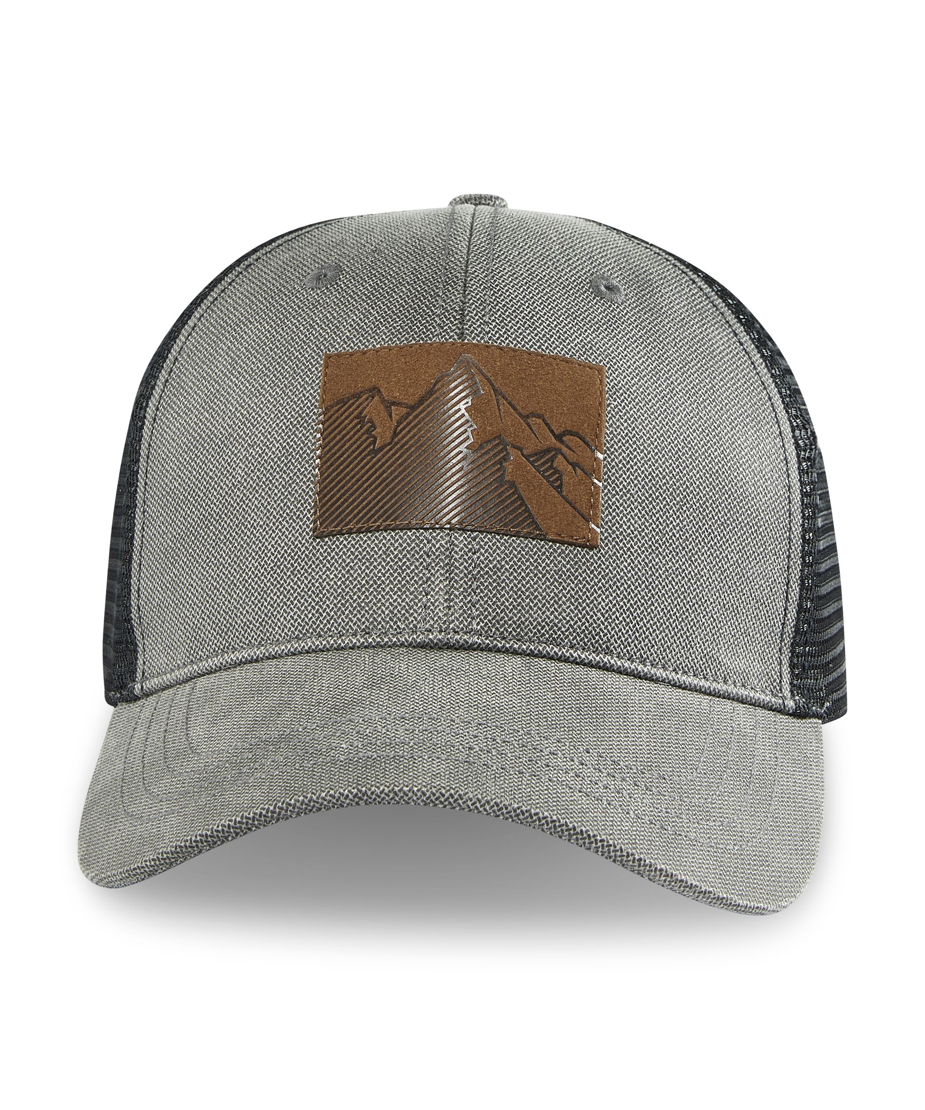 Casquette de baseball avec arrière en filet et écusson à motif de montagne, WindRiver