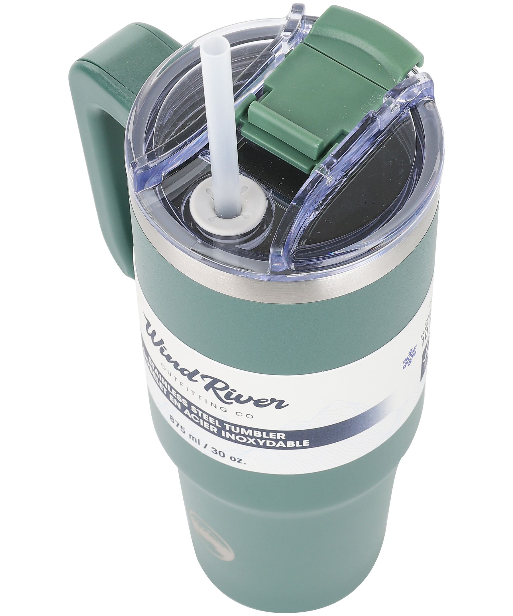 WindRiver 30 oz Tumbler with Straw and Handle