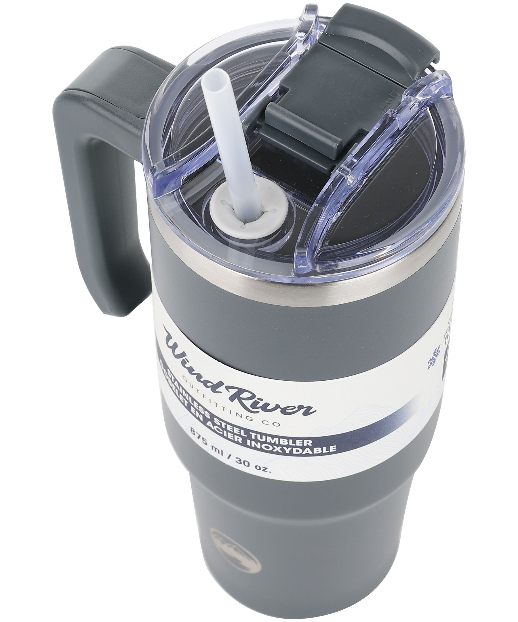 WindRiver 30 oz Tumbler with Straw and Handle