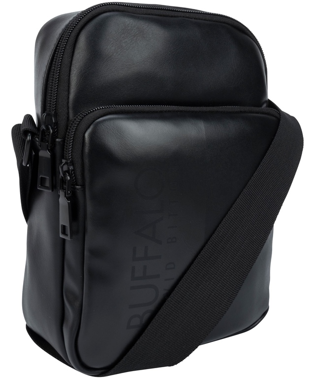 Buffalo Men's Smooth Compact Cross-Body Bag Front_Three_Fourths_Angled_Right