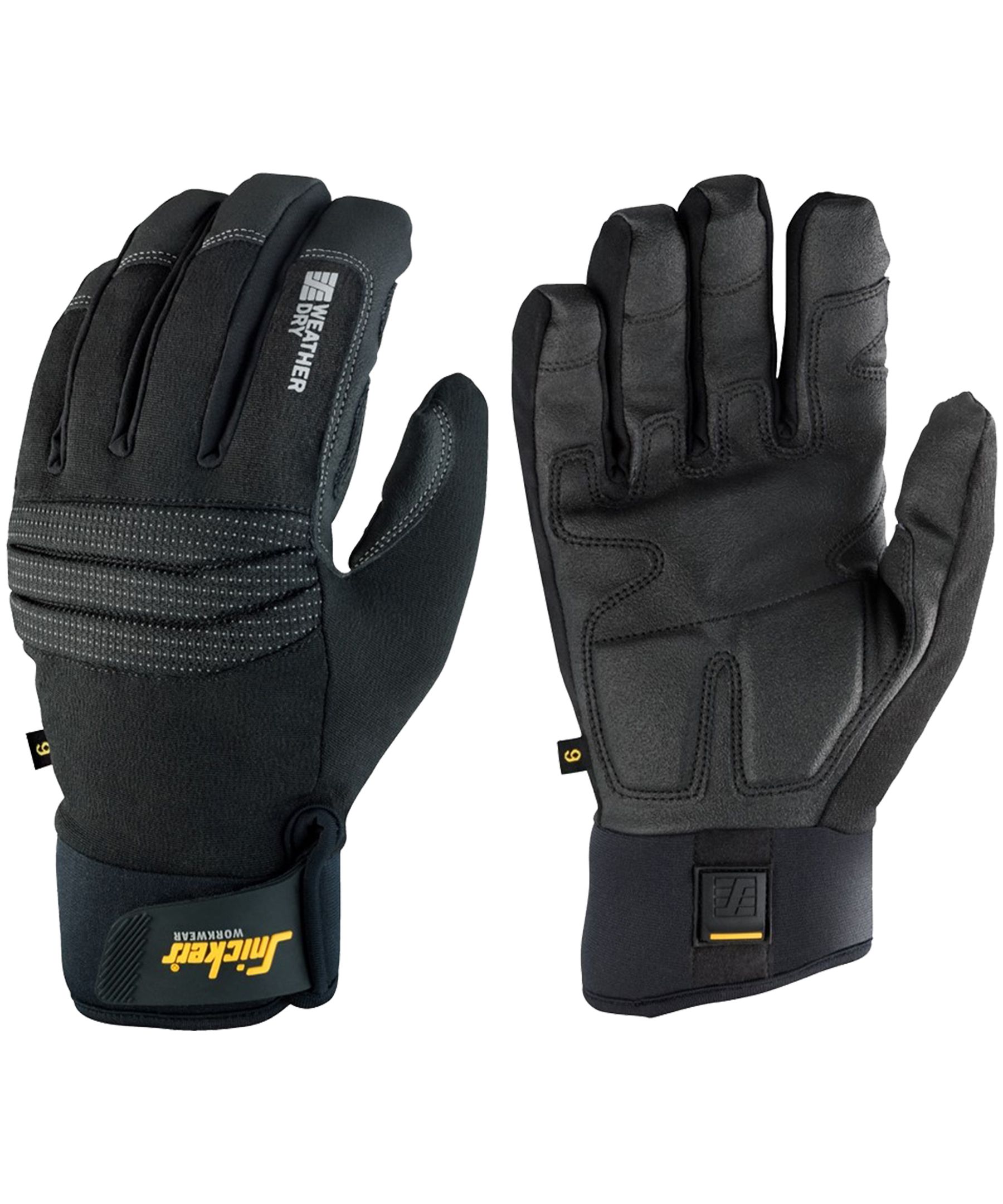 Snickers Weather Dry Gloves - Black/Black
