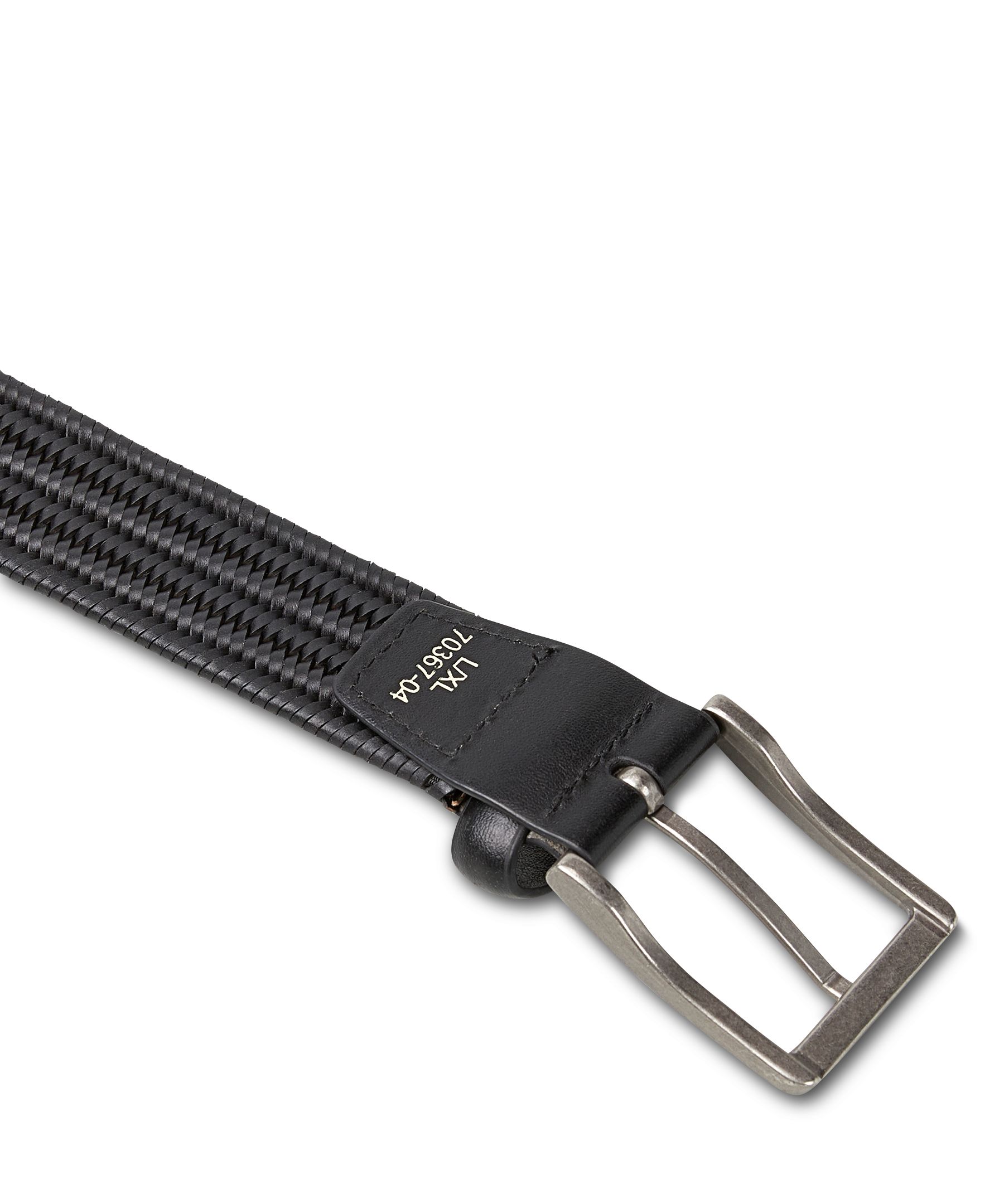 Denver Hayes Men's Stretch Bonded Leather Braid