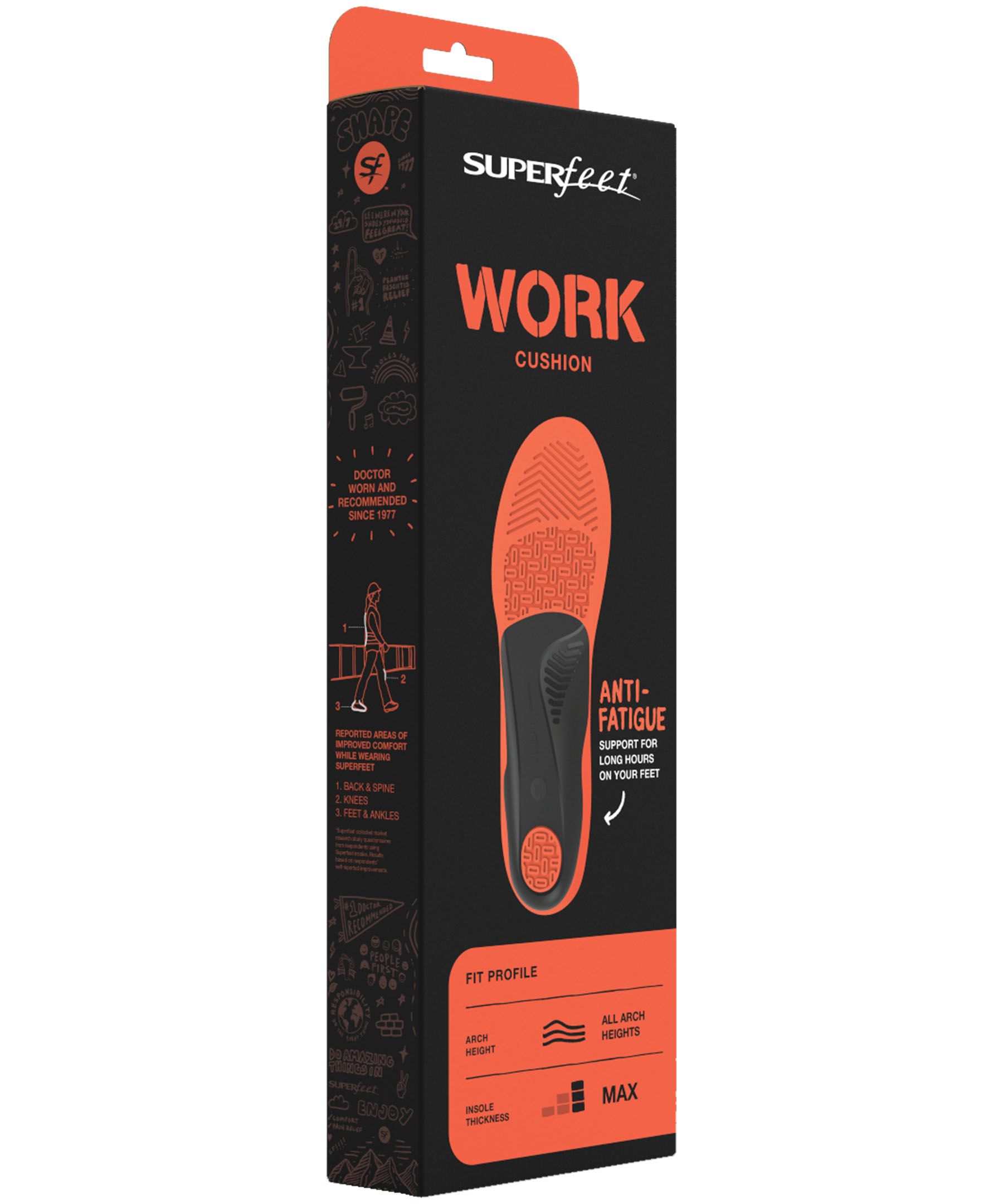Superfeet Men's Work Cushion Max Insoles