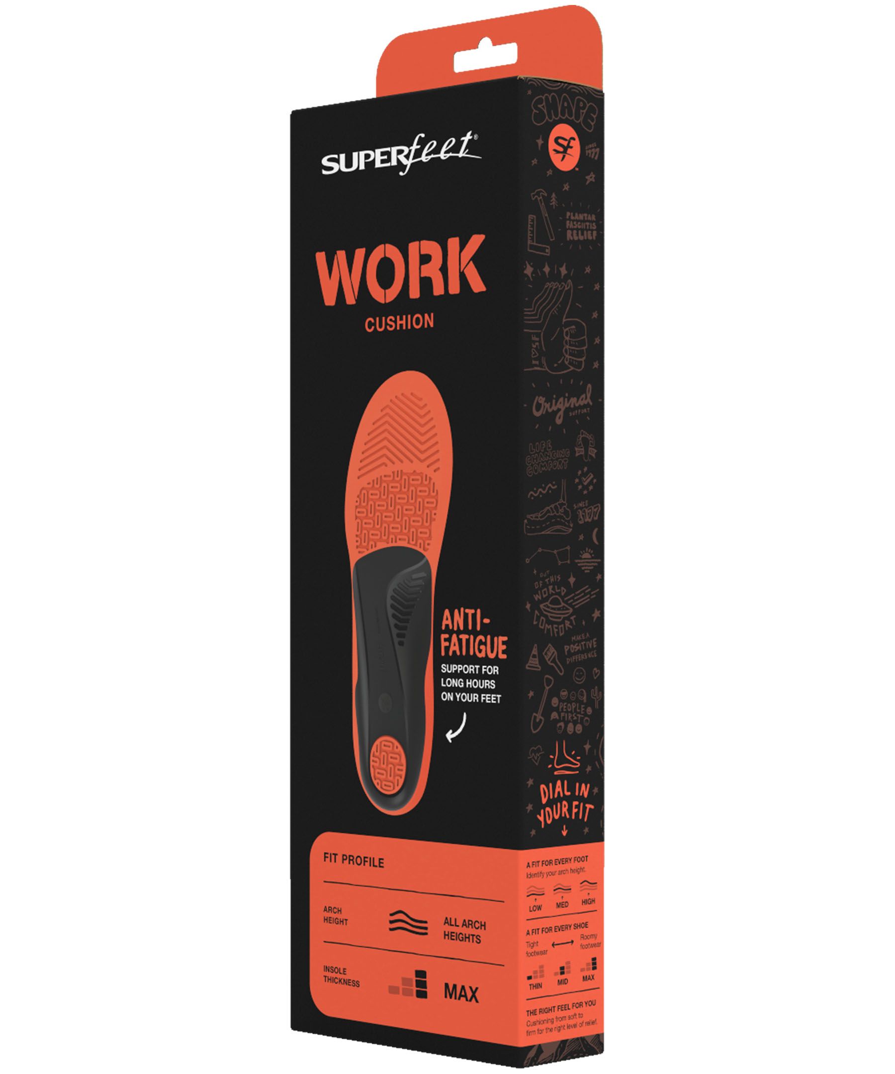 Superfeet Men's Work Cushion Max Insoles