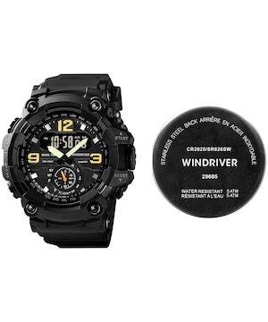 WindRiver Analogue Digital Watch - Black