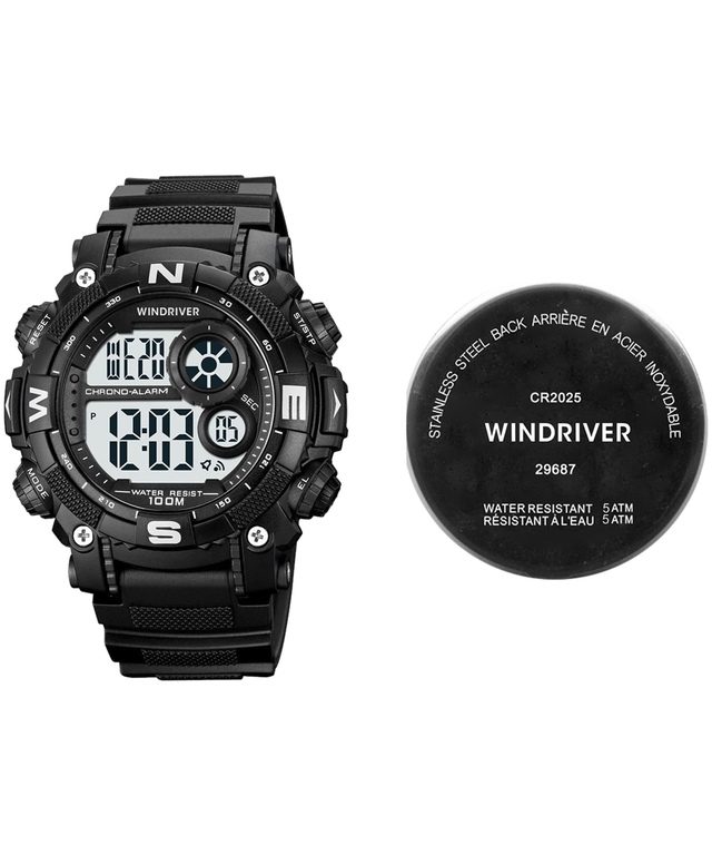 Montre numérique résistante à l’eau, WindRiver Composite_or_Mixed