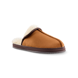 WindRiver Men's Faux Suede Mule Sherpa Lined Slippers Front_Three_Fourths_Angled_Right