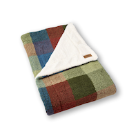 Couverture en sherpa double à carreaux, Heritage, WindRiver Composite_or_Mixed