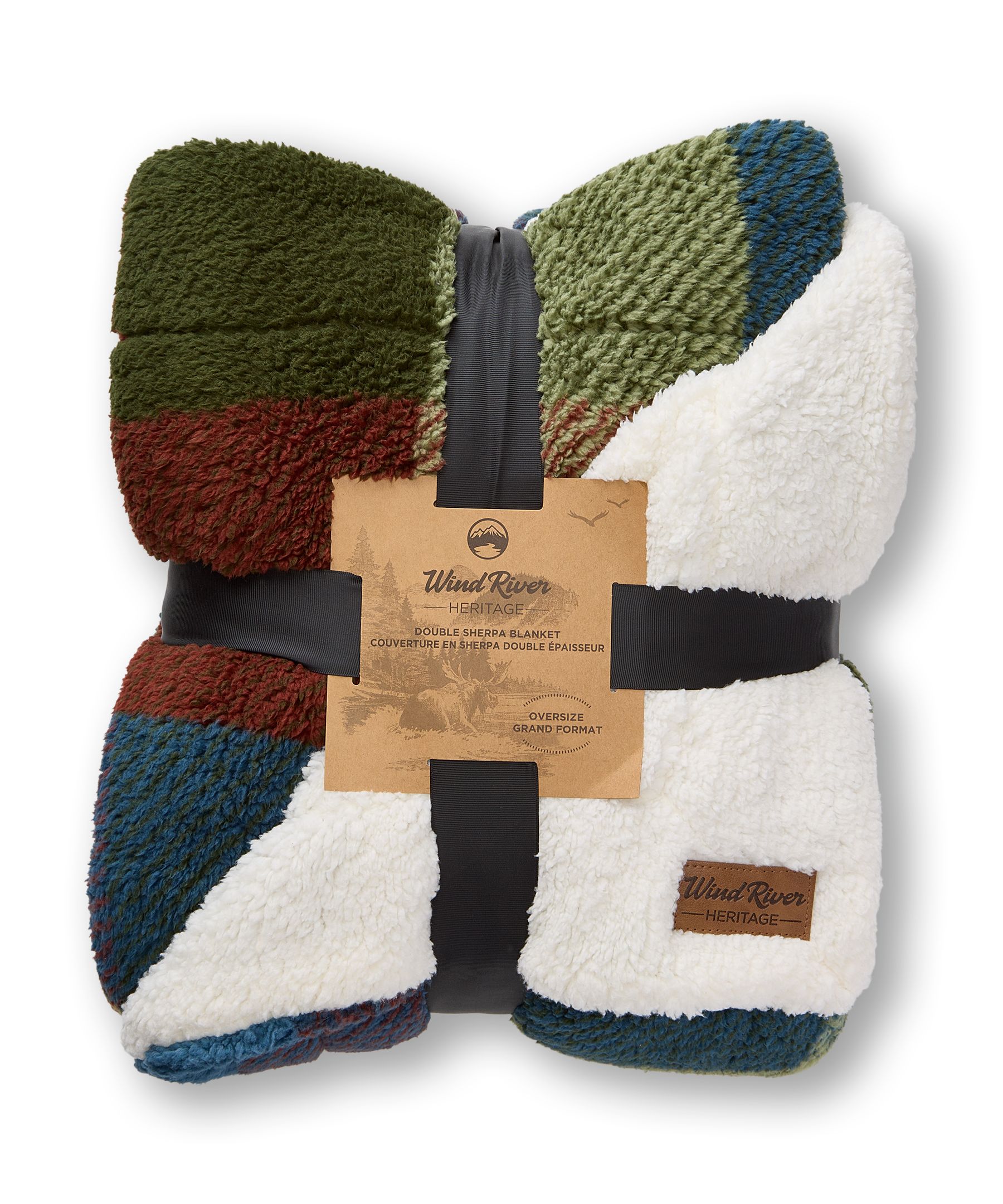 Double sherpa blanket top