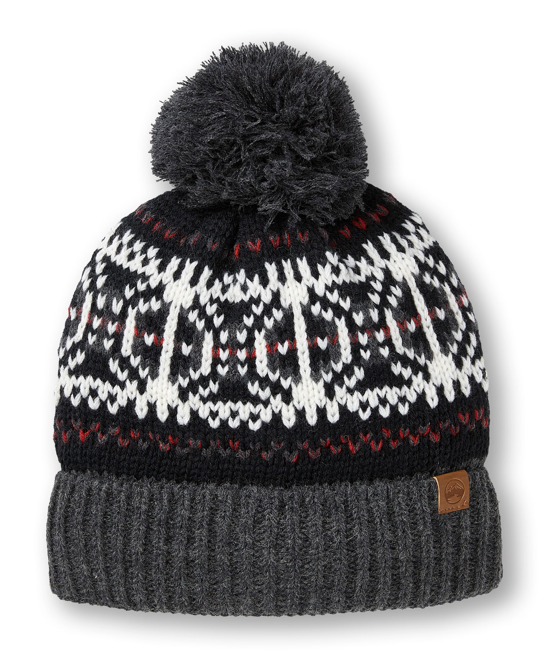 Tuque Heritage à motif Jacquard avec pompon, WindRiver