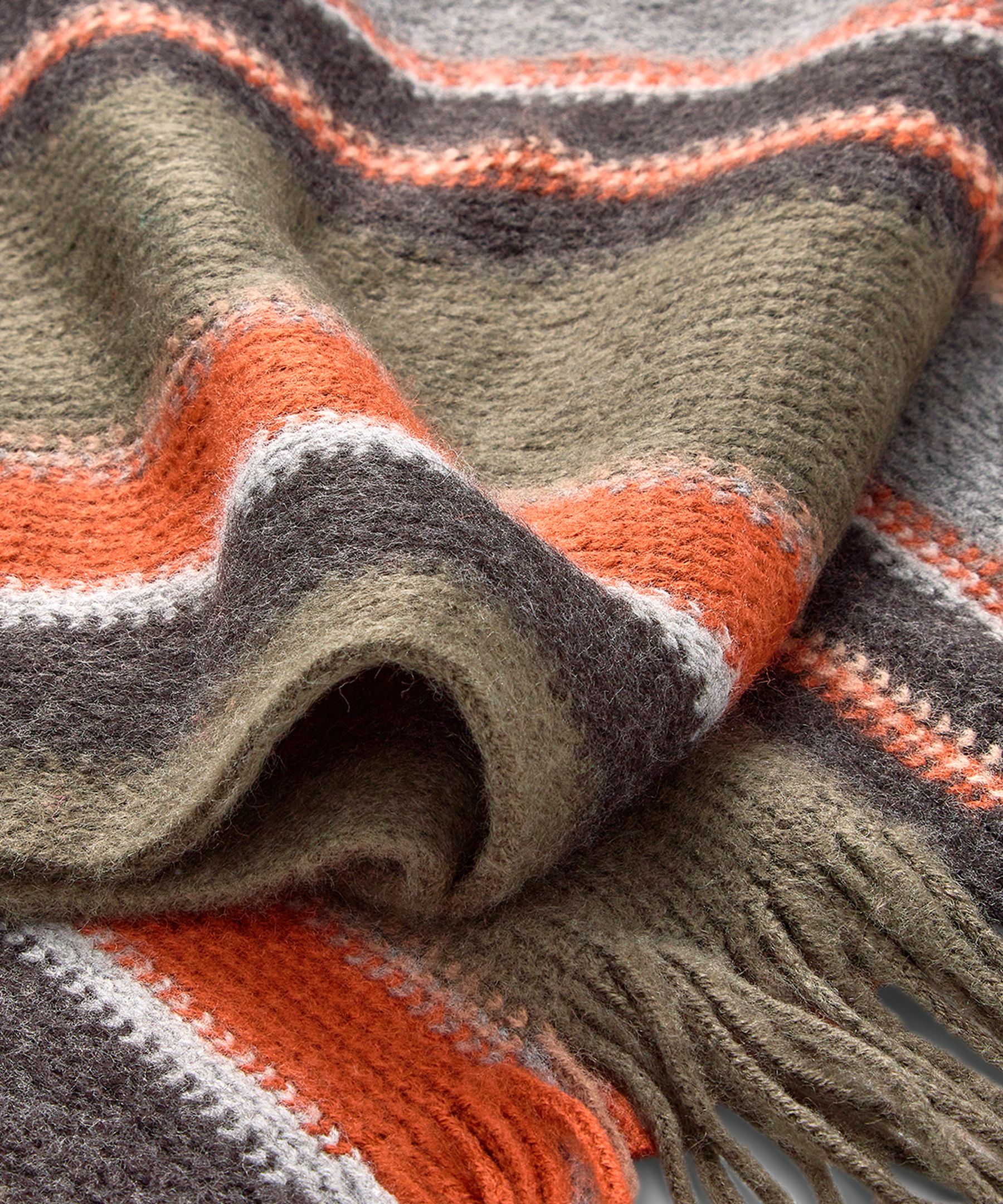 WindRiver Acrylic Knit Scarf CloseUp