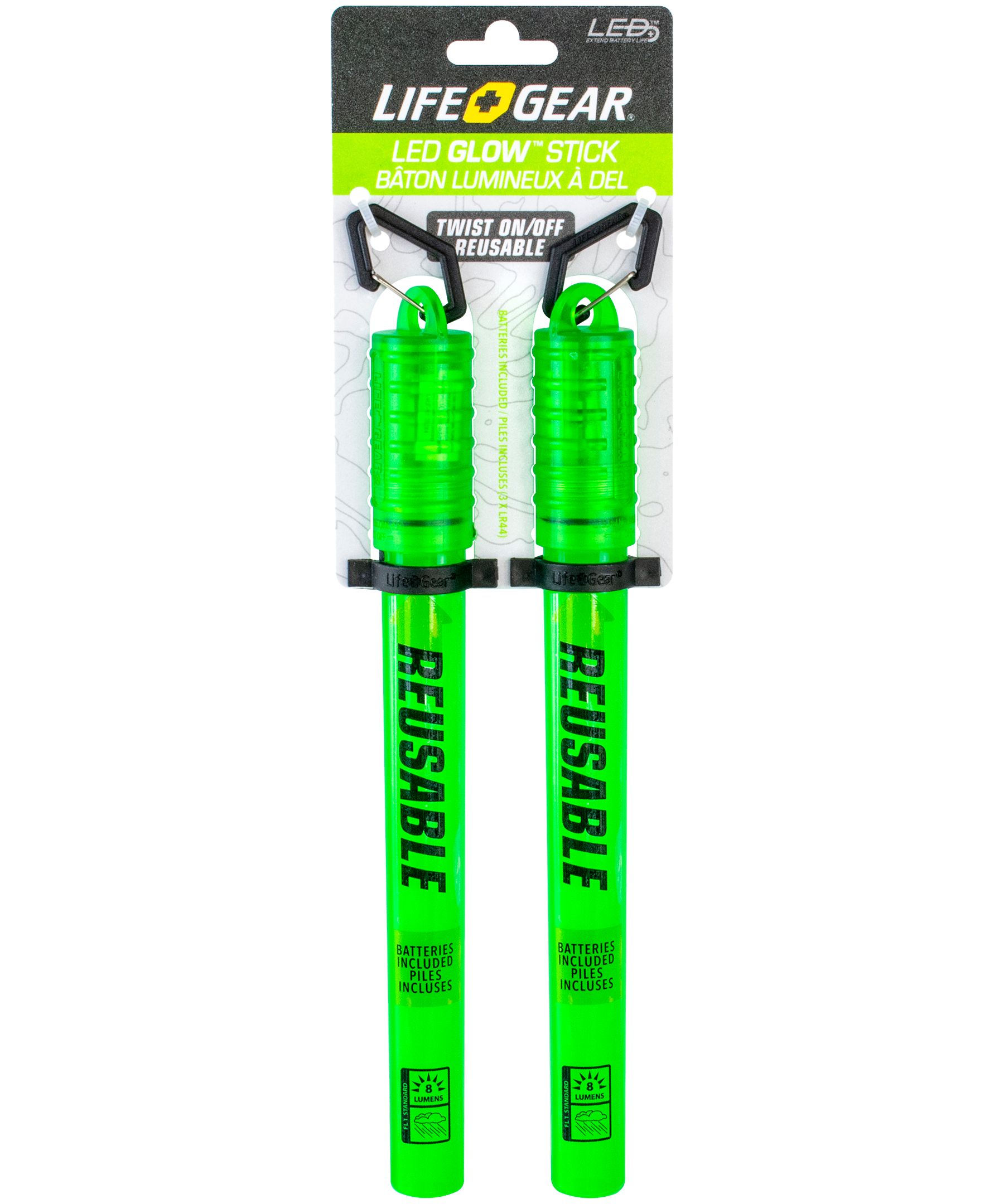 Dorcy Reusable Green Glowsticks Front_Flat