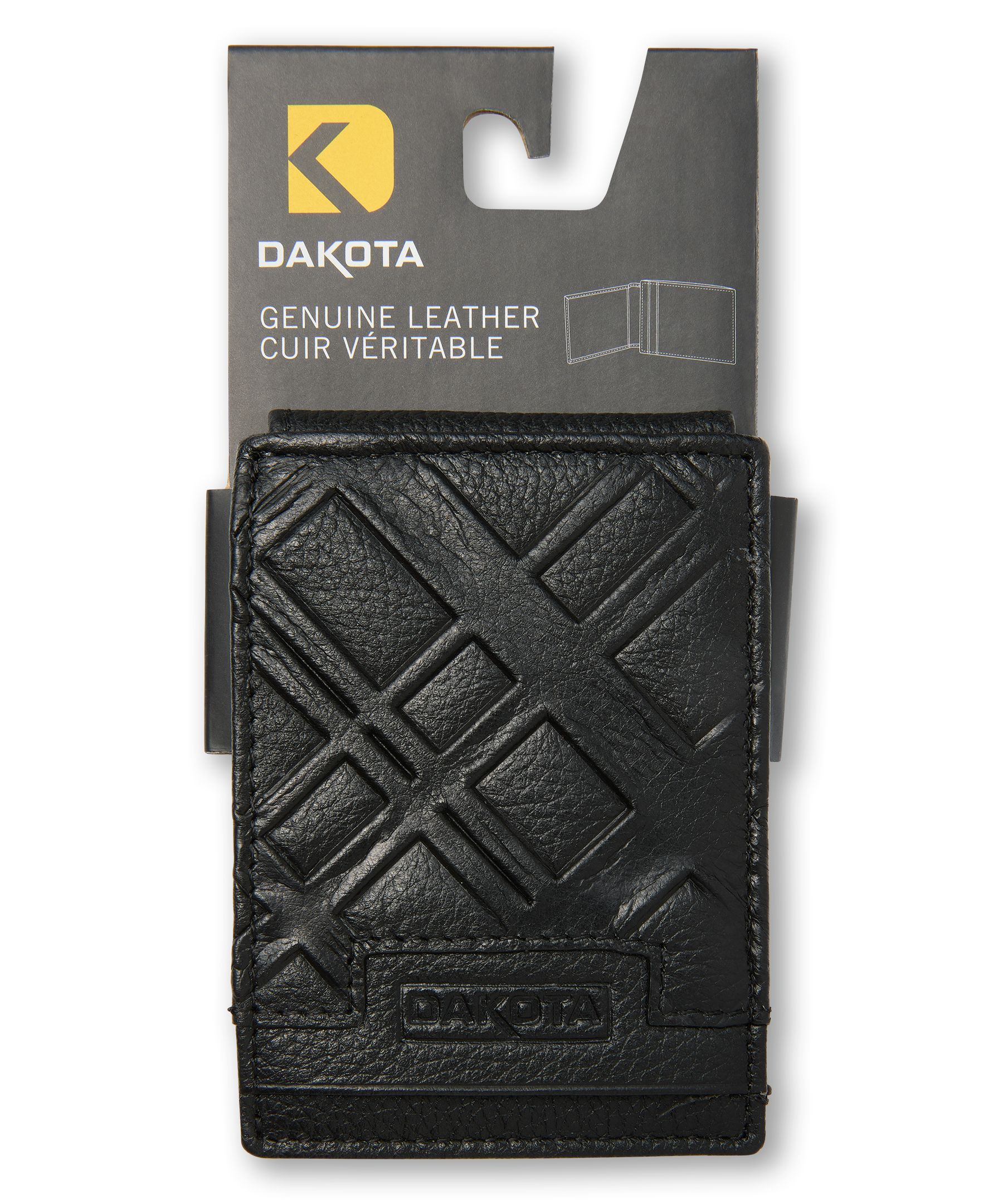 Dakota WorkPro Series Embossed Magnetic Card Case Front_Flat