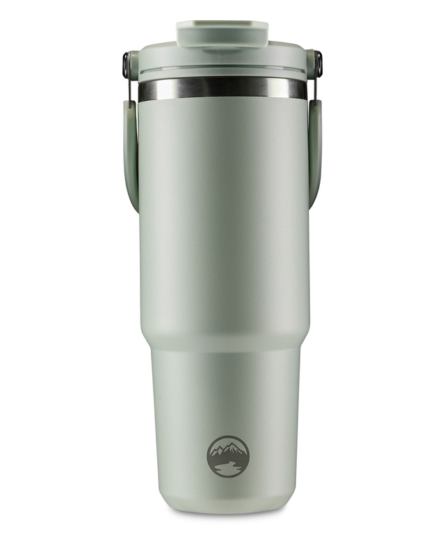 WindRiver 30oz Stainless Steel Bottle with Straw Front_Flat