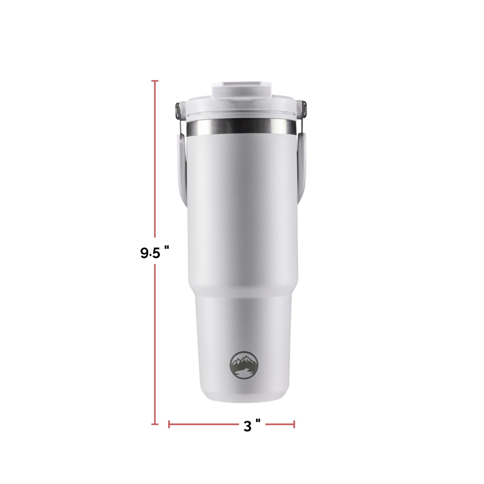 Bouteille de 30&nbsp;oz en acier inoxydable avec paille, WindRiver