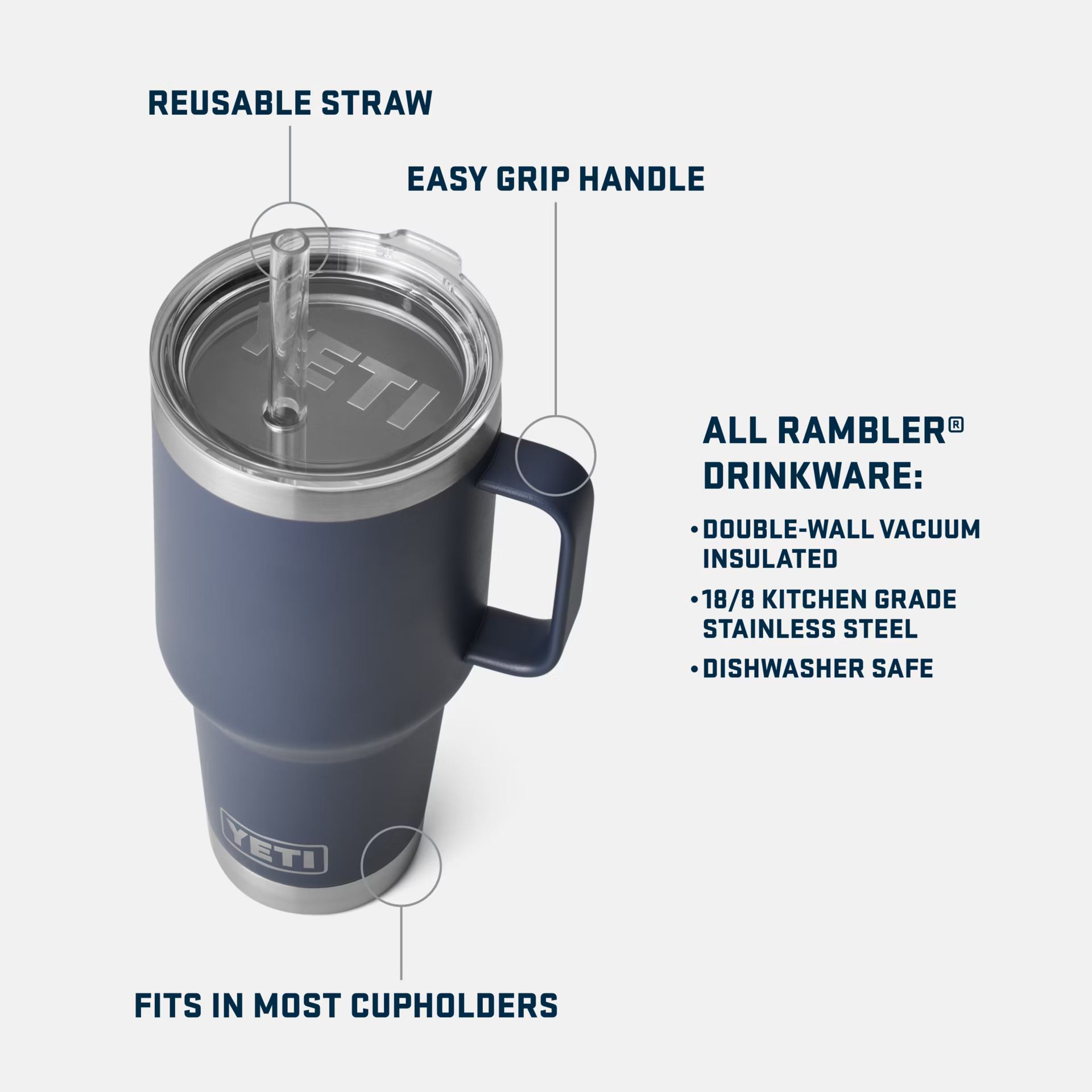 YETI Rambler® 35oz Straw Mug