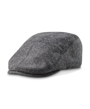 Casquette plate en tweed de laine pour hommes, WindRiver