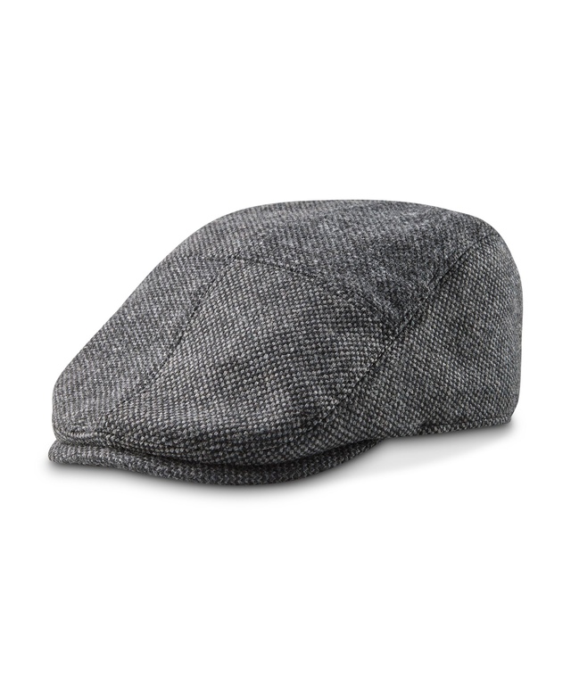 Casquette plate en tweed de laine pour hommes, WindRiver