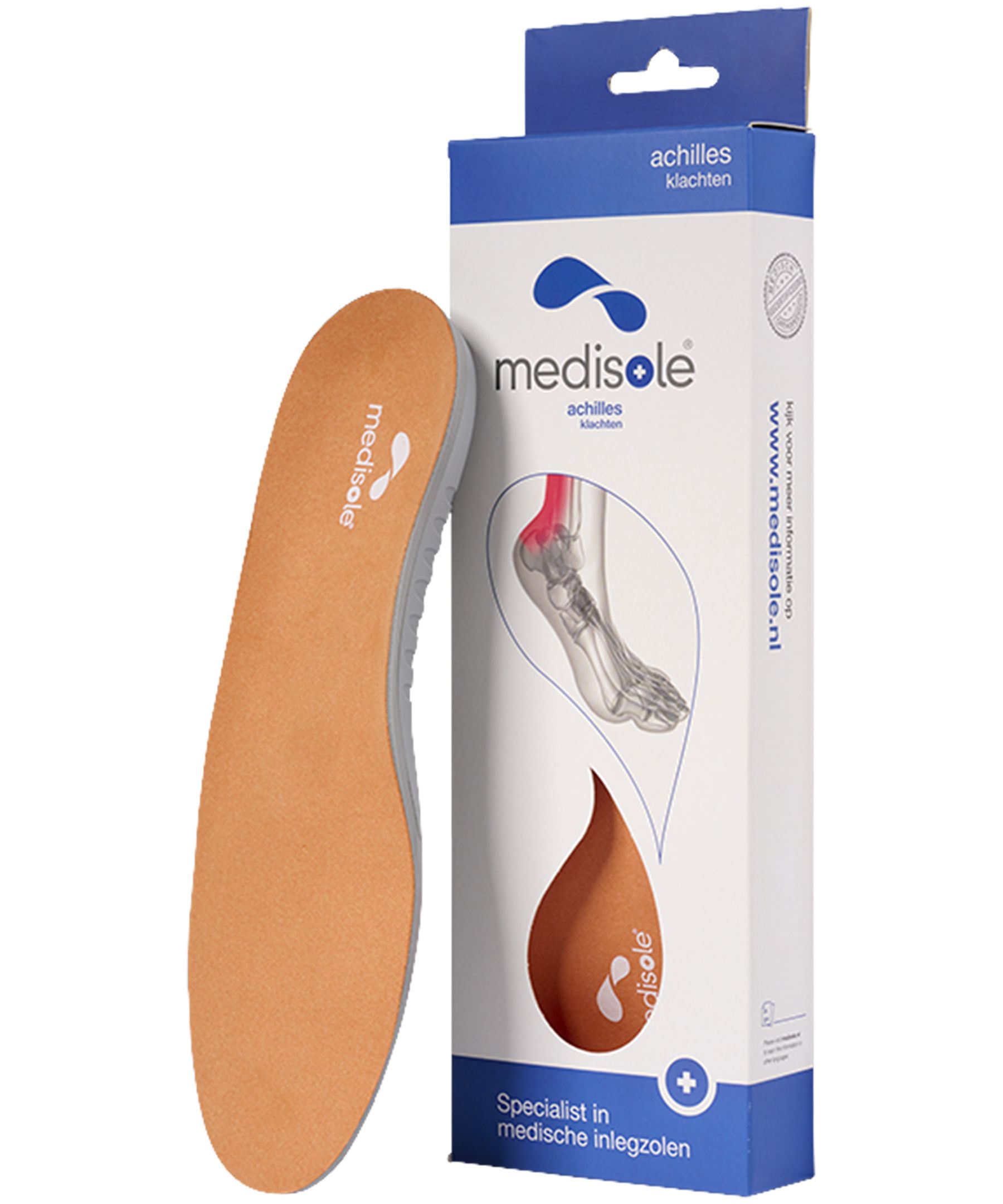 Semelles intérieures de soutien pour le talon d’Achille pour hommes, MedisoleMD