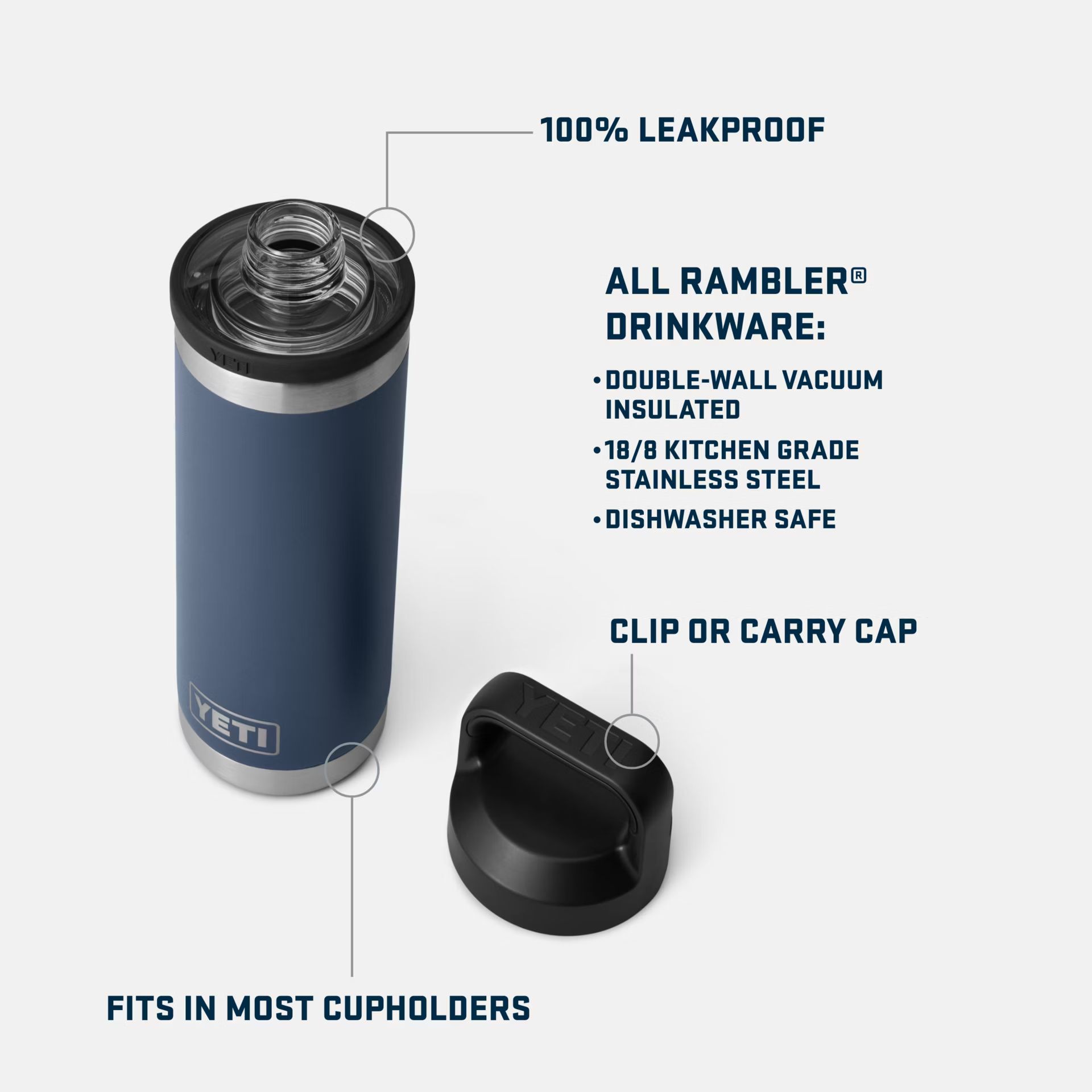 YETI Rambler® 18oz Chug Bottle