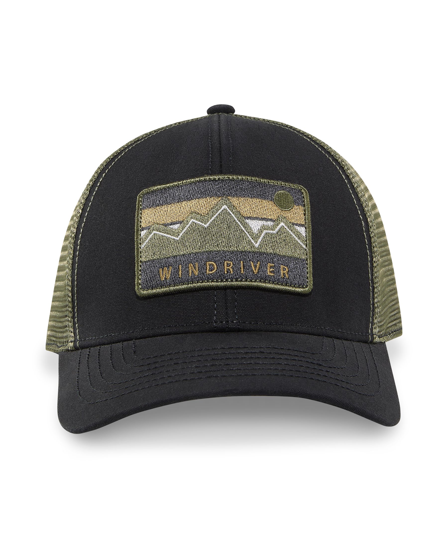 Casquette de baseball avec arrière en filet et écusson pour hommes, WindRiver