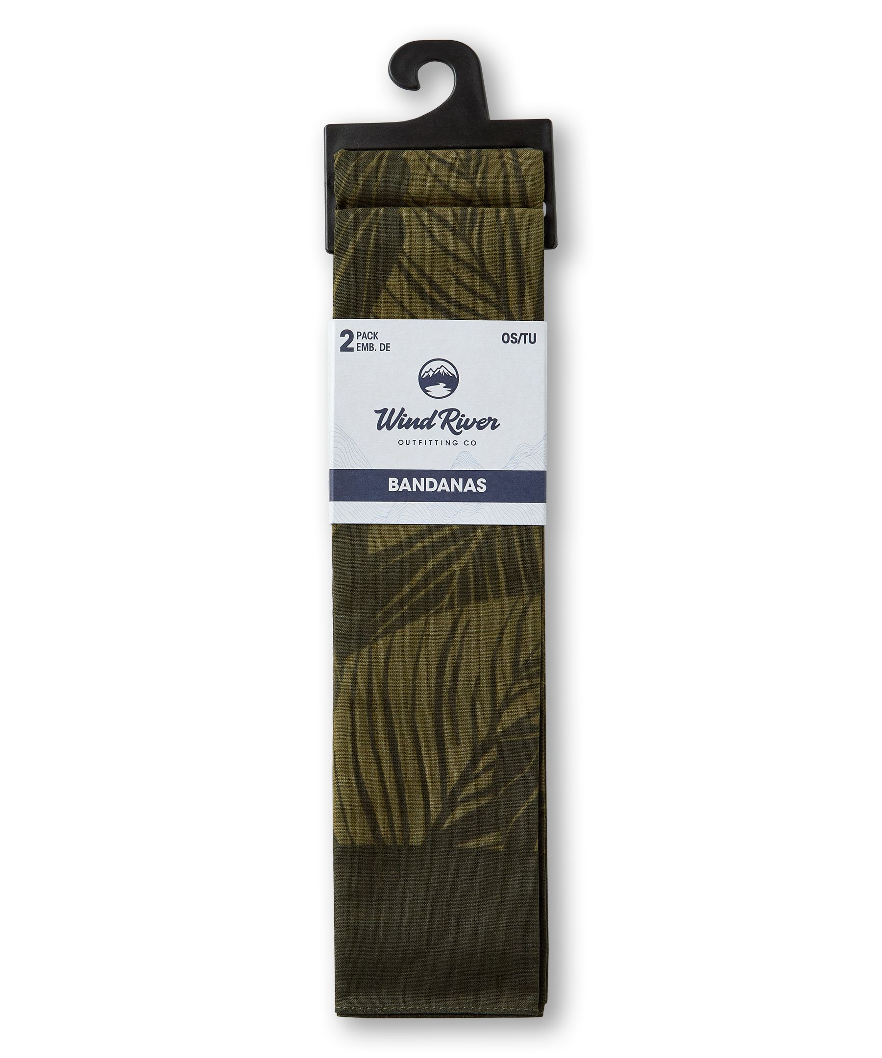WindRiver Unisex 2 Pack Cotton Bandanas