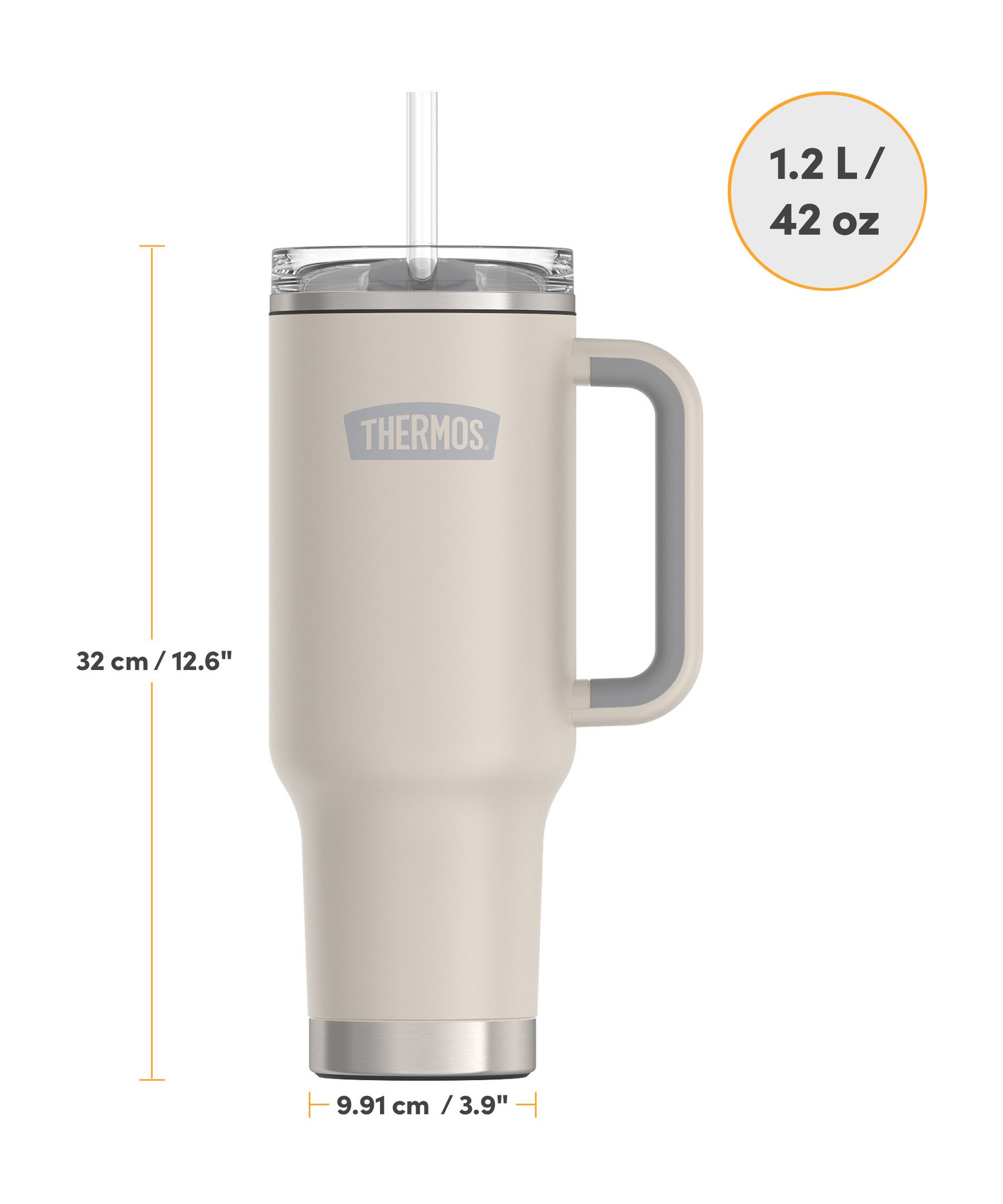 Thermos 1.2L Slide Lock Lid and Straw Mug