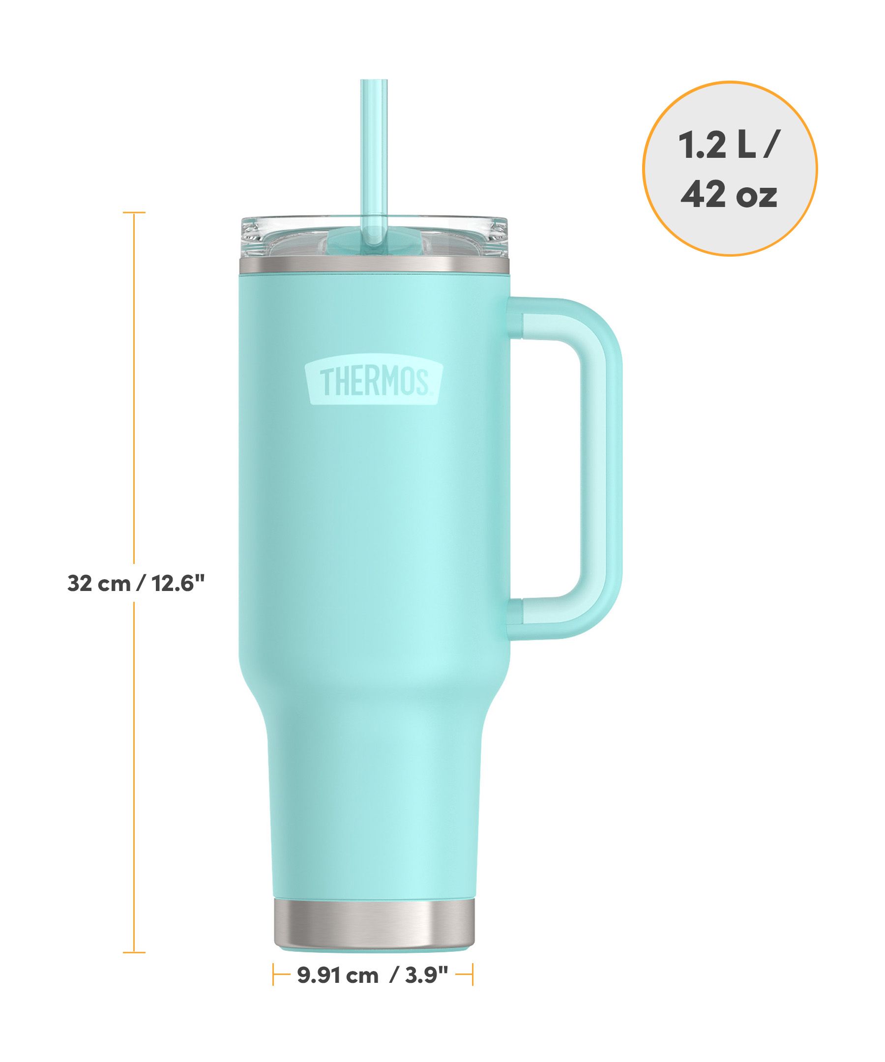 Thermos 1.2L Slide Lock Lid and Straw Mug