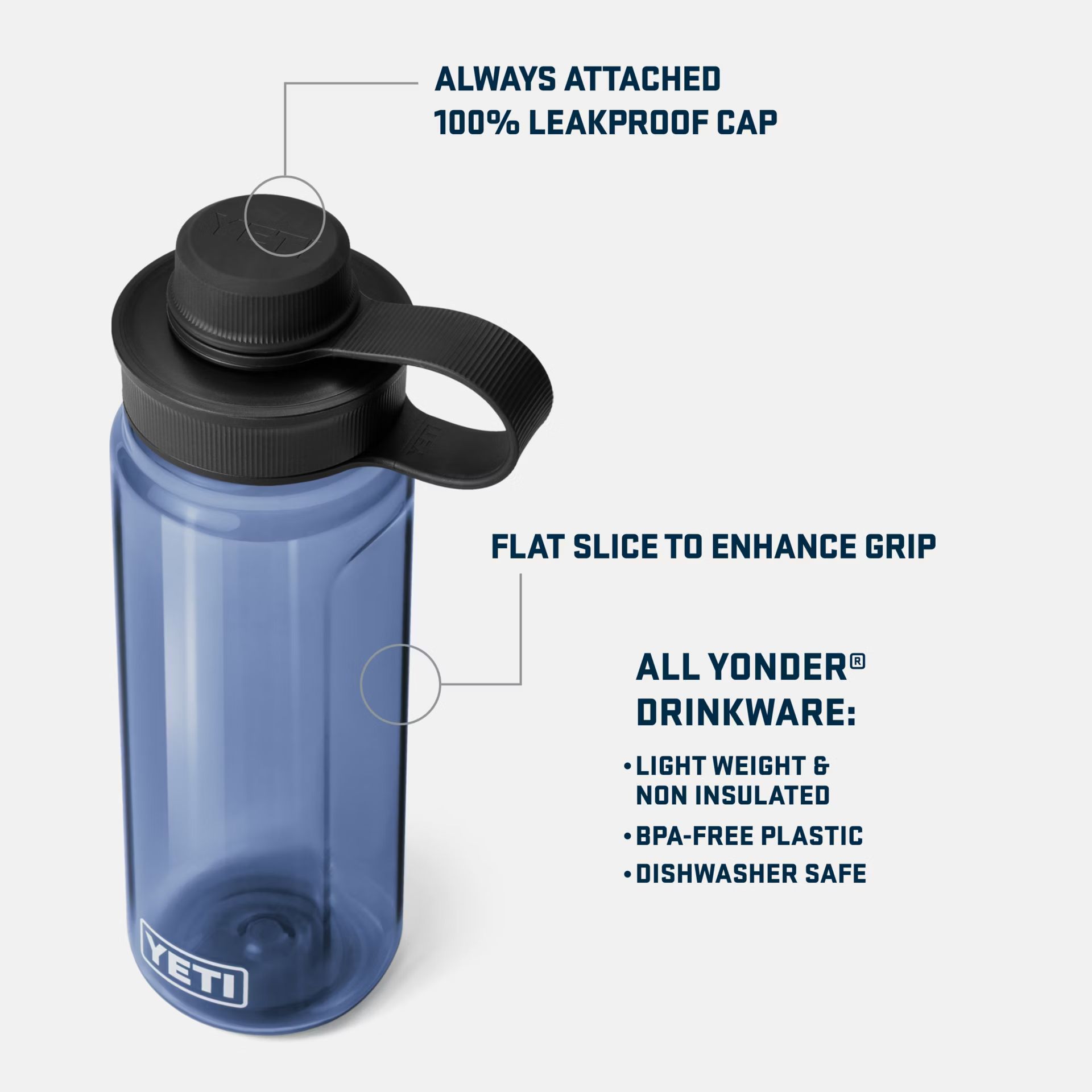 YETI Yonder™ 0.75L Water Bottle With Tether Cap