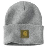 Bonnet en tricot avec écusson en caoutchouc, Carhartt Front_Flat