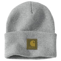 Carhartt Knit Rubber Patch Beanie Front_Flat